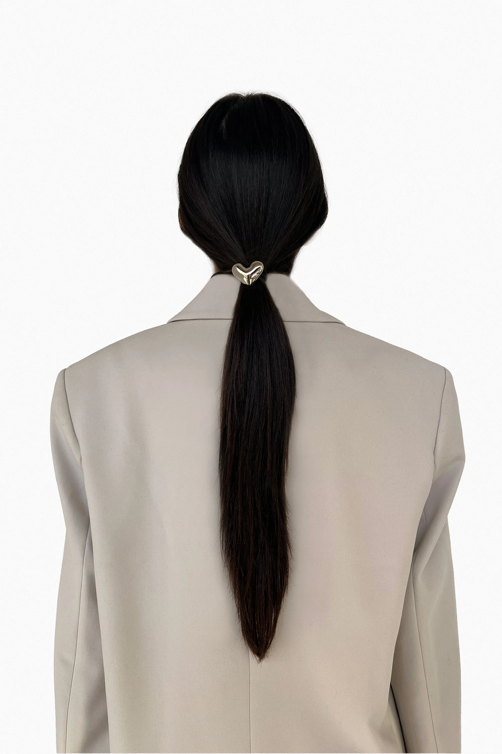 BUBBLE HEART PENDANT HAIR TIE sold by OAK AND FORT product image thumbnail 2