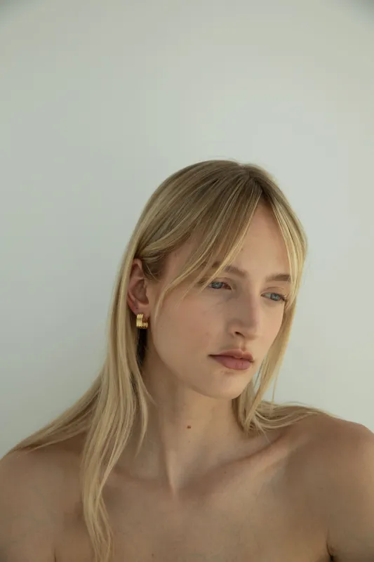 WAVY HUGGIE HOOPS sold by OAK AND FORT