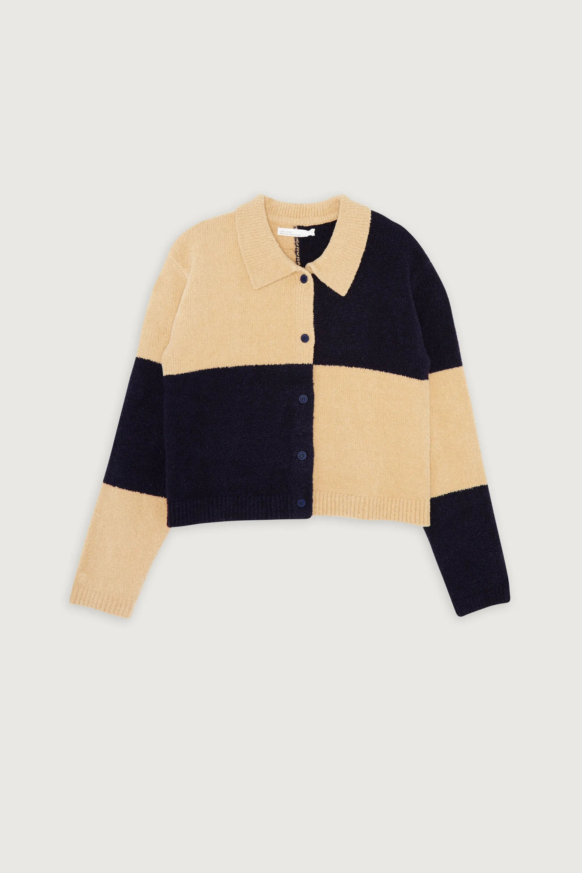 LARGE CHECKERED CARDIGAN sold by OAK AND FORT product image thumbnail 5