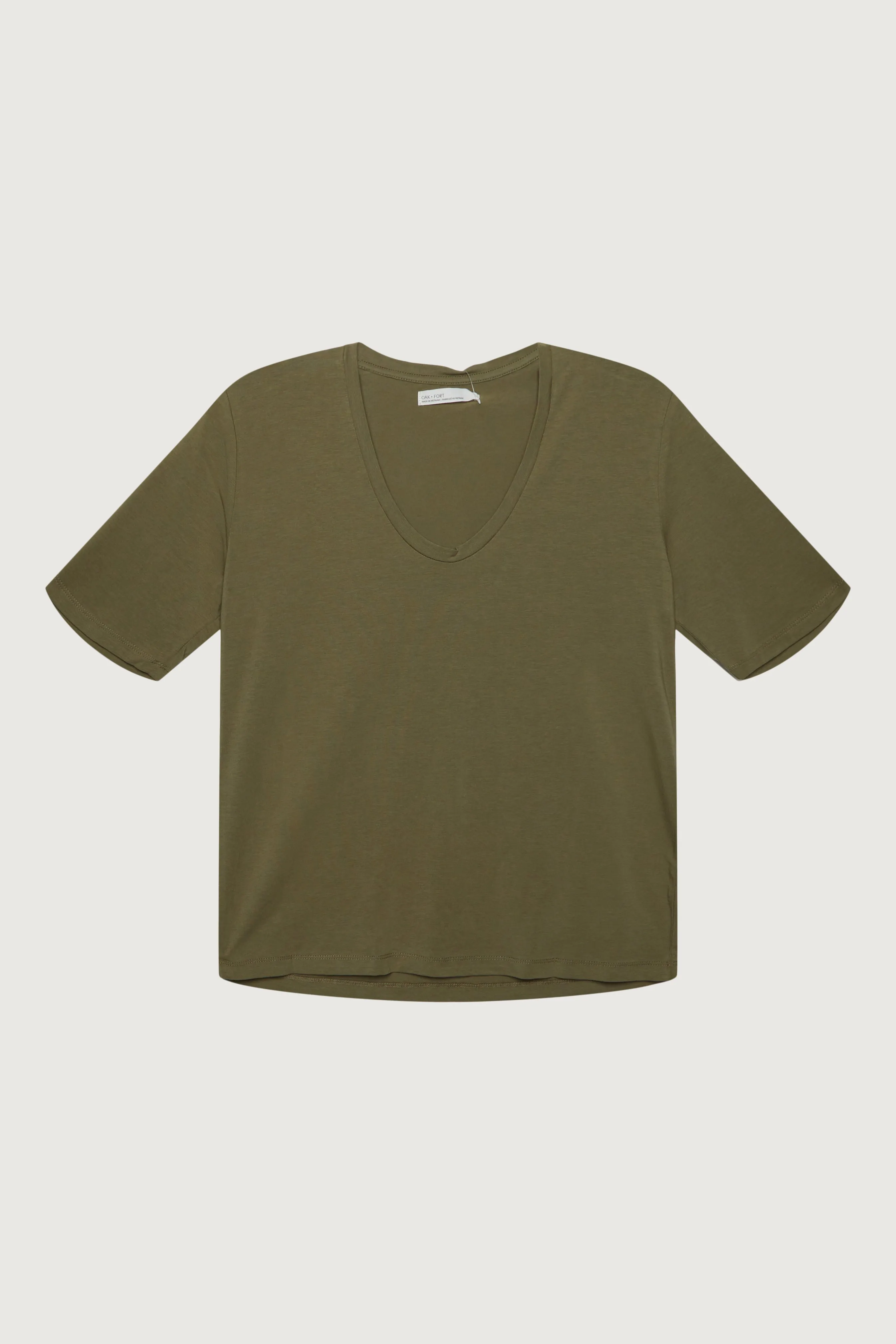 COTTON MODAL SCOOP NECK TEE sold by OAK AND FORT product image thumbnail 3