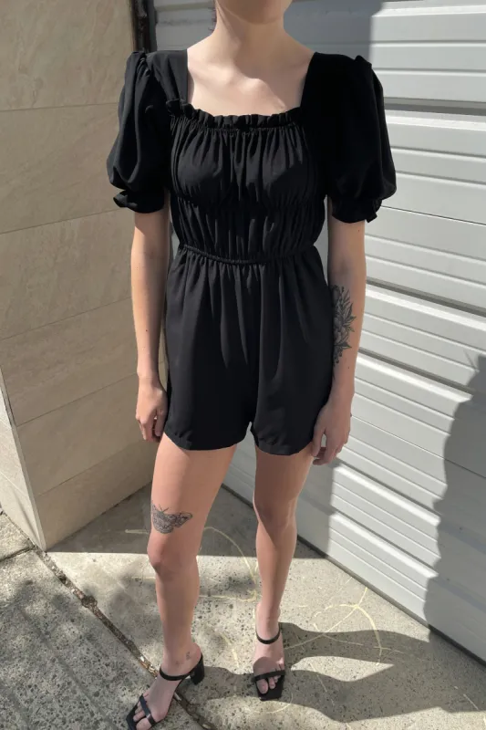 RUCHED JUMPSUIT sold by OAK AND FORT