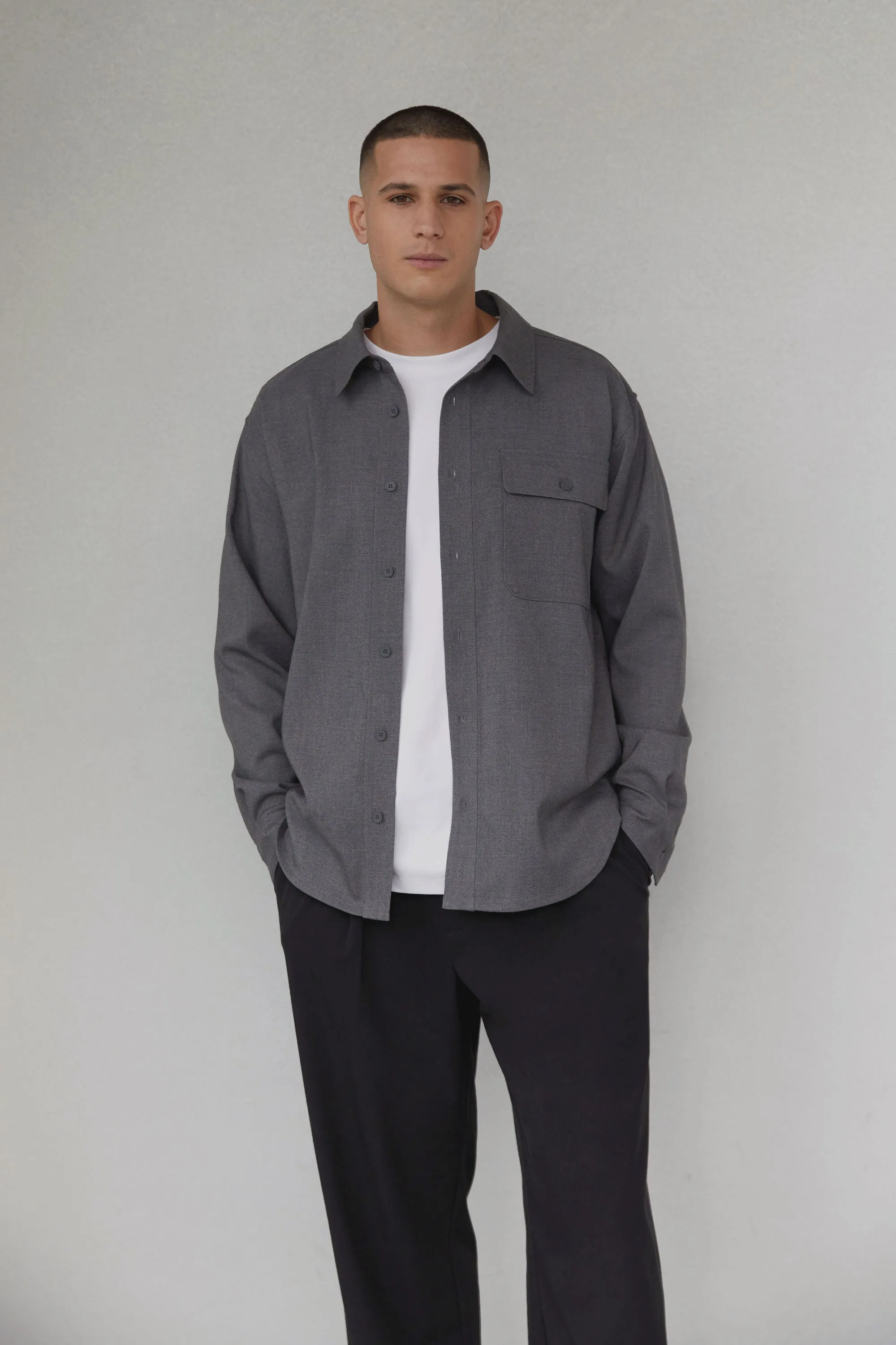 WOVEN DRESS SHIRT sold by OAK AND FORT product image thumbnail 3