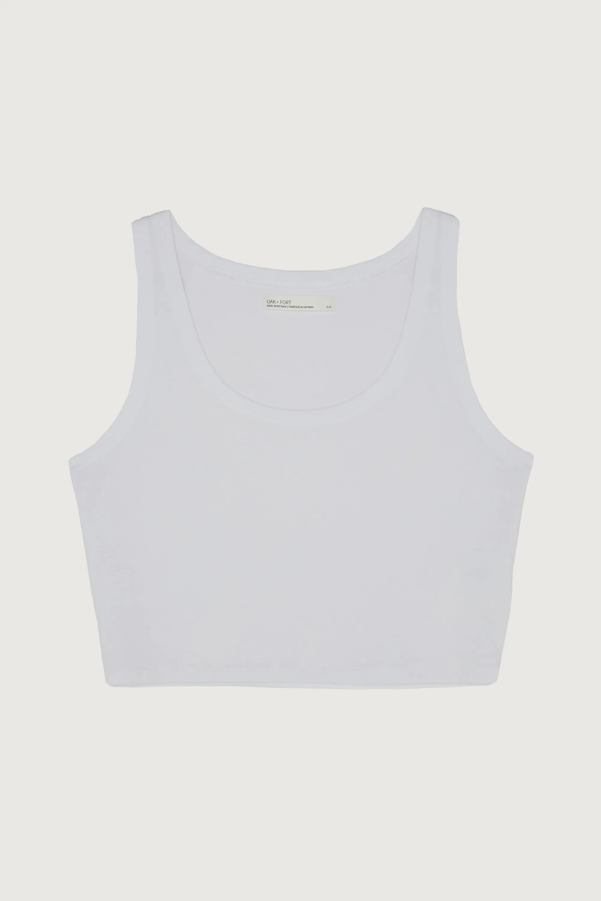 CROPPED SCOOP NECK TANK sold by OAK AND FORT product image thumbnail 5