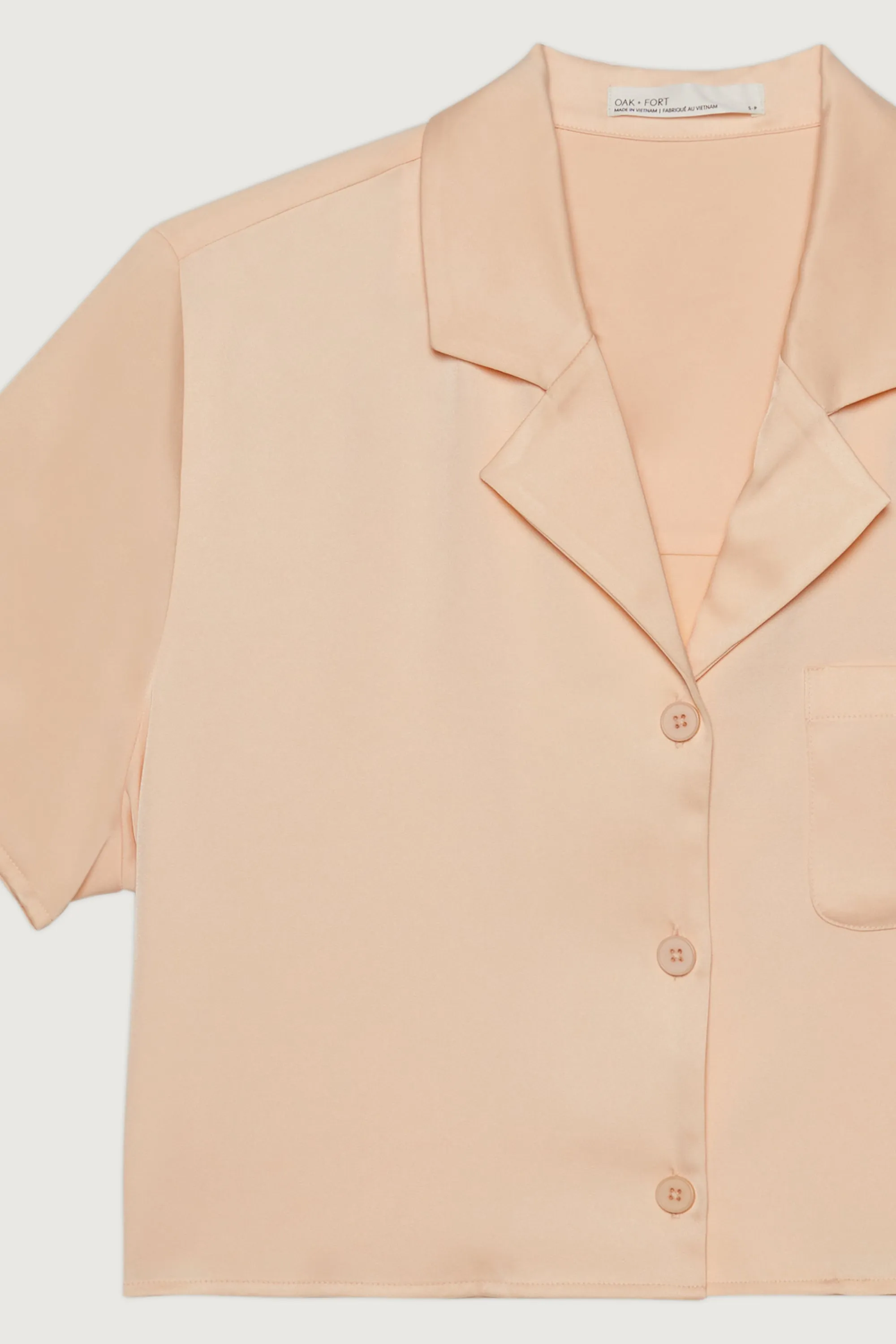 CROPPED COLLARED BLOUSE sold by OAK AND FORT product image thumbnail 4
