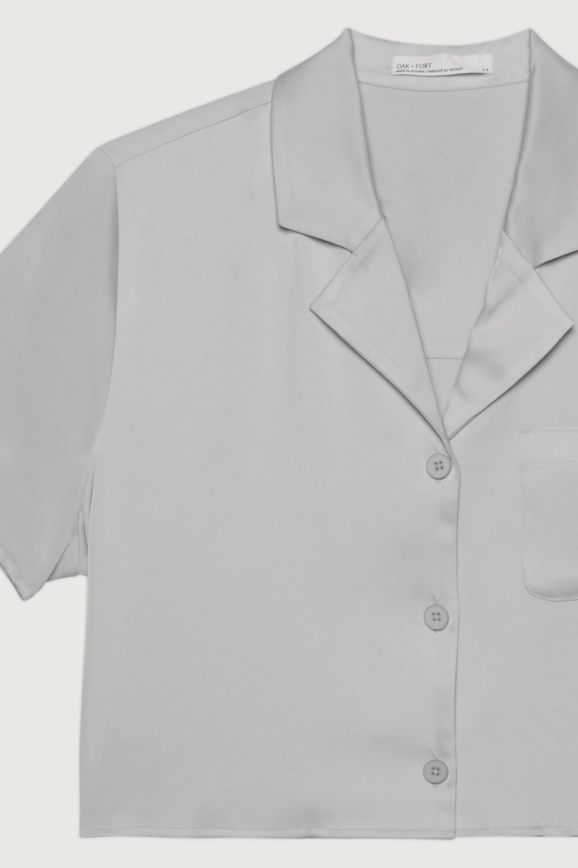 CROPPED COLLARED BLOUSE sold by OAK AND FORT product image thumbnail 5