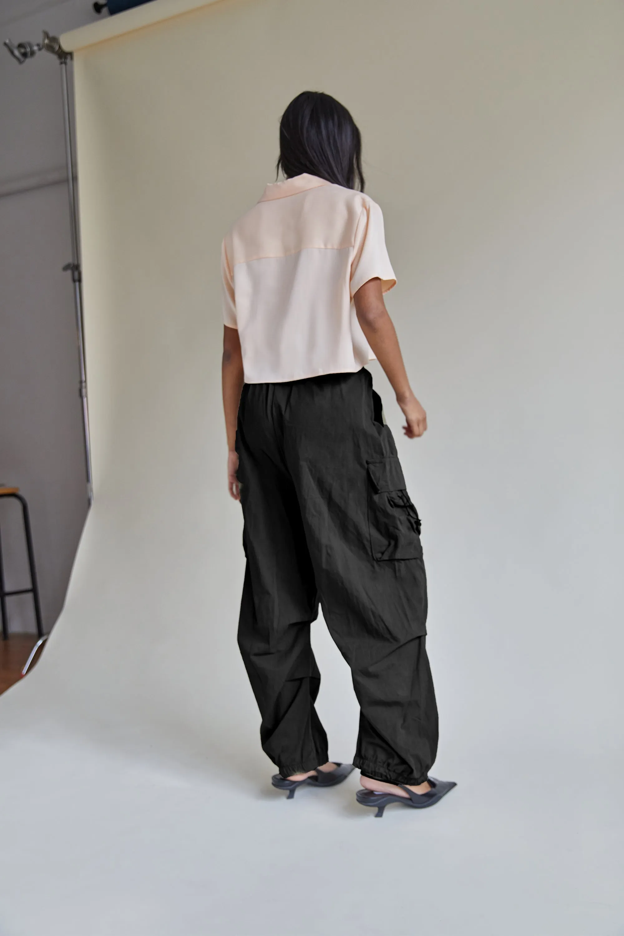 CROPPED COLLARED BLOUSE sold by OAK AND FORT product image thumbnail 2