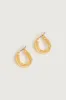 CURVED HOOP EARRINGS sold by OAK AND FORT