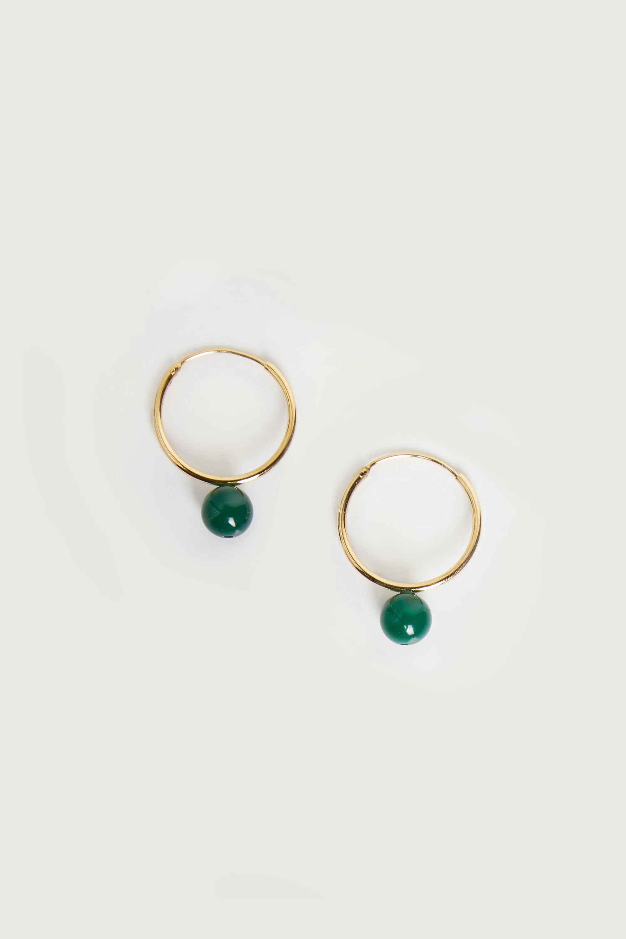 HOOP EARRING WITH GEMSTONE sold by OAK AND FORT product image thumbnail 2