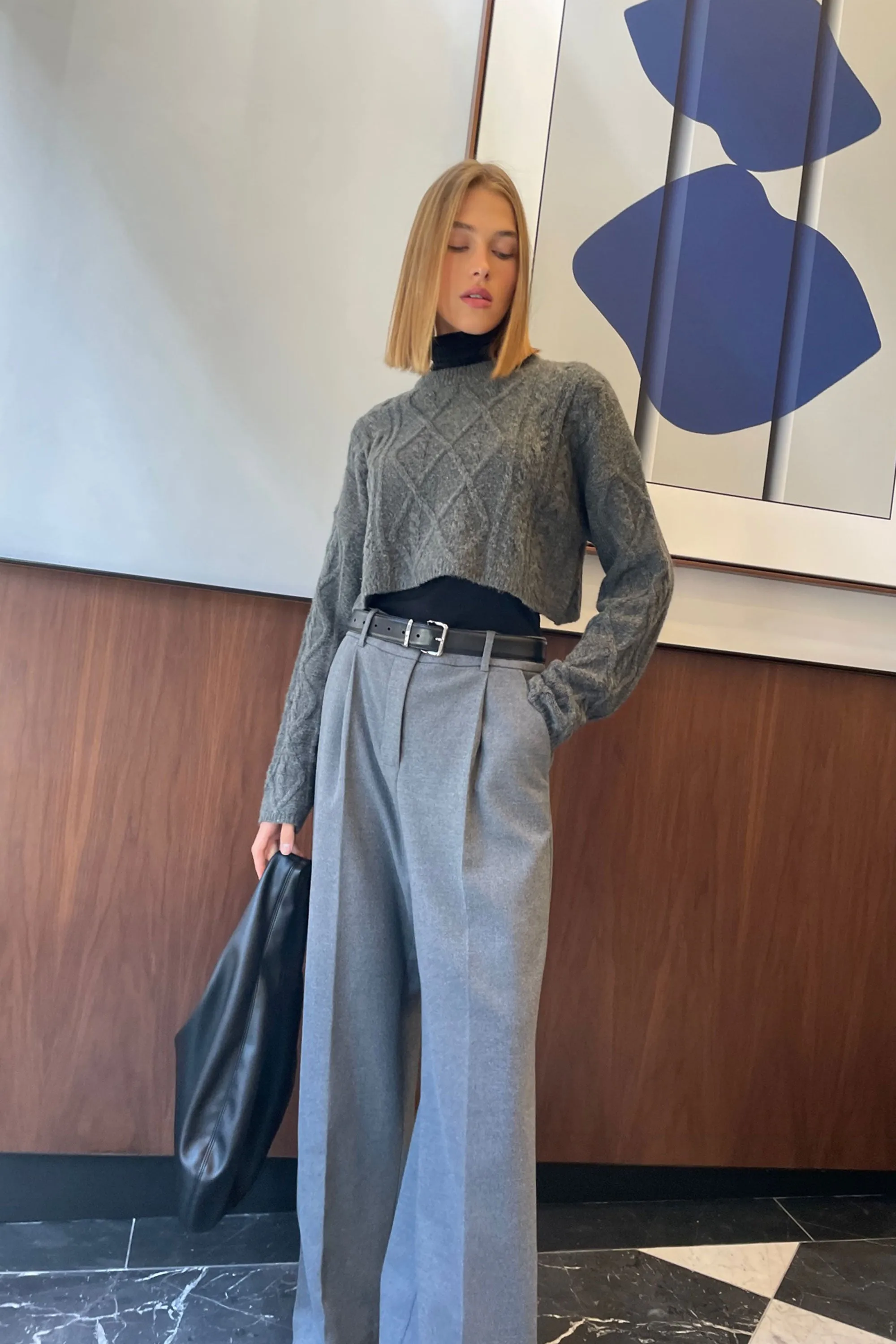 WIDE LEG TROUSER sold by OAK AND FORT product image thumbnail 3