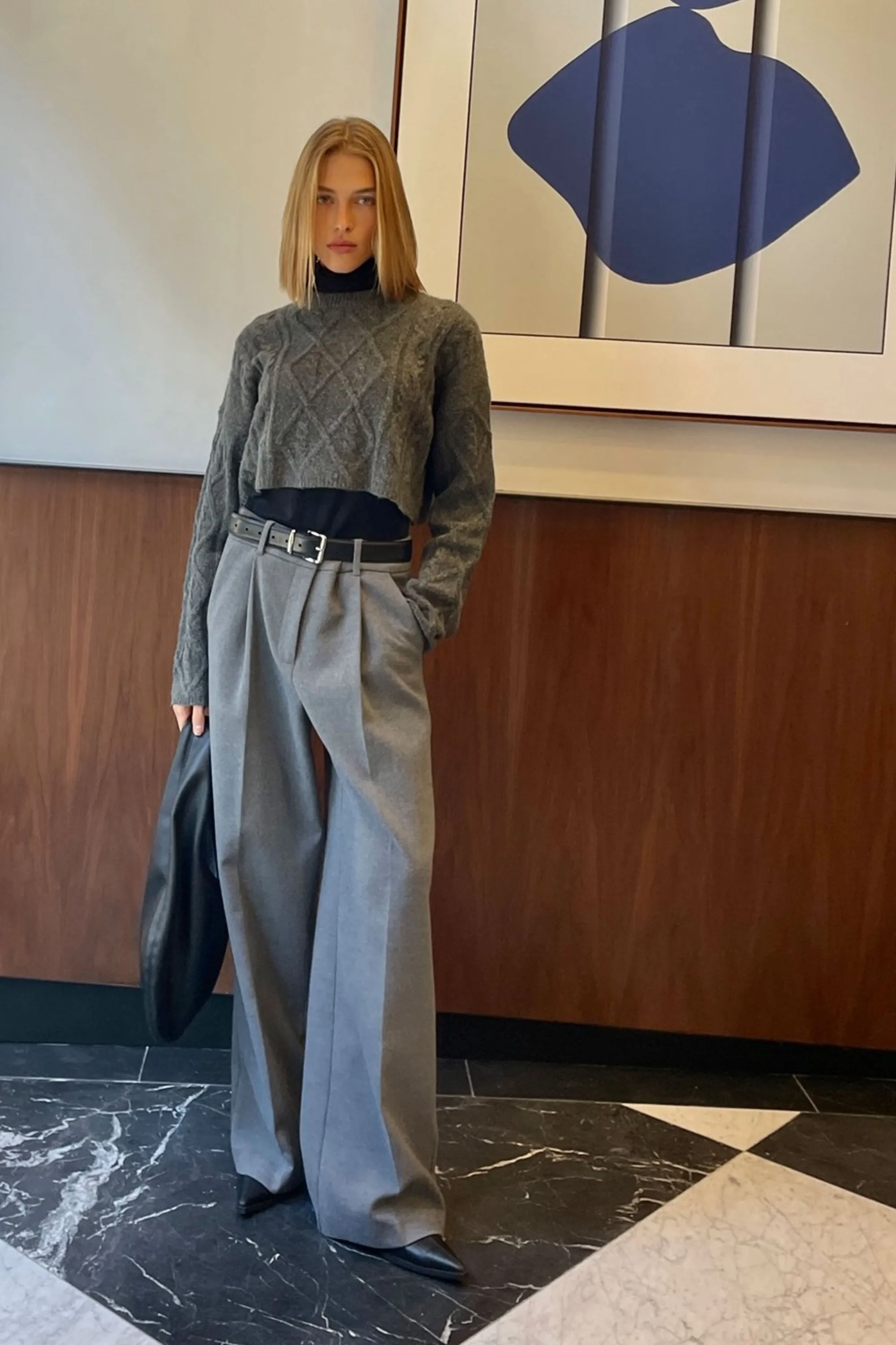 WIDE LEG TROUSER sold by OAK AND FORT product image thumbnail 2