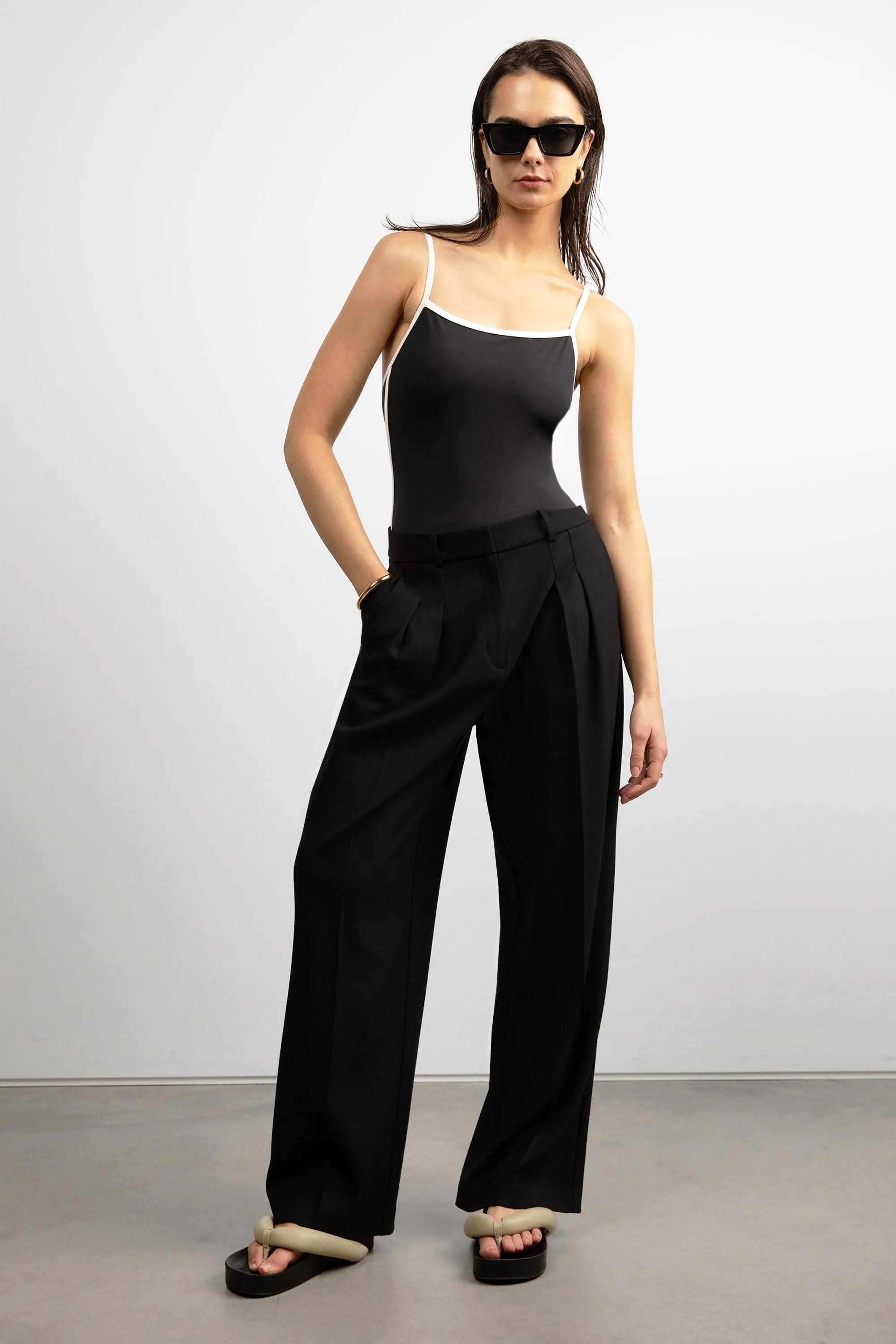 CONTRAST DETAIL ONE PIECE SWIMSUIT sold by OAK AND FORT product image thumbnail 2