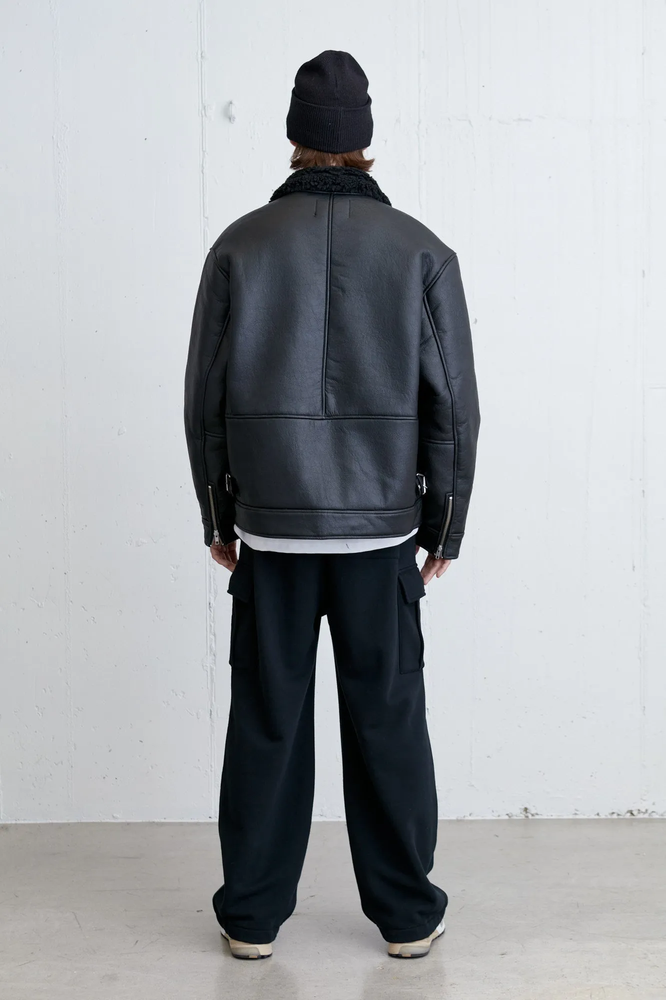 VEGAN LEATHER SHERPA JACKET sold by OAK AND FORT product image thumbnail 2