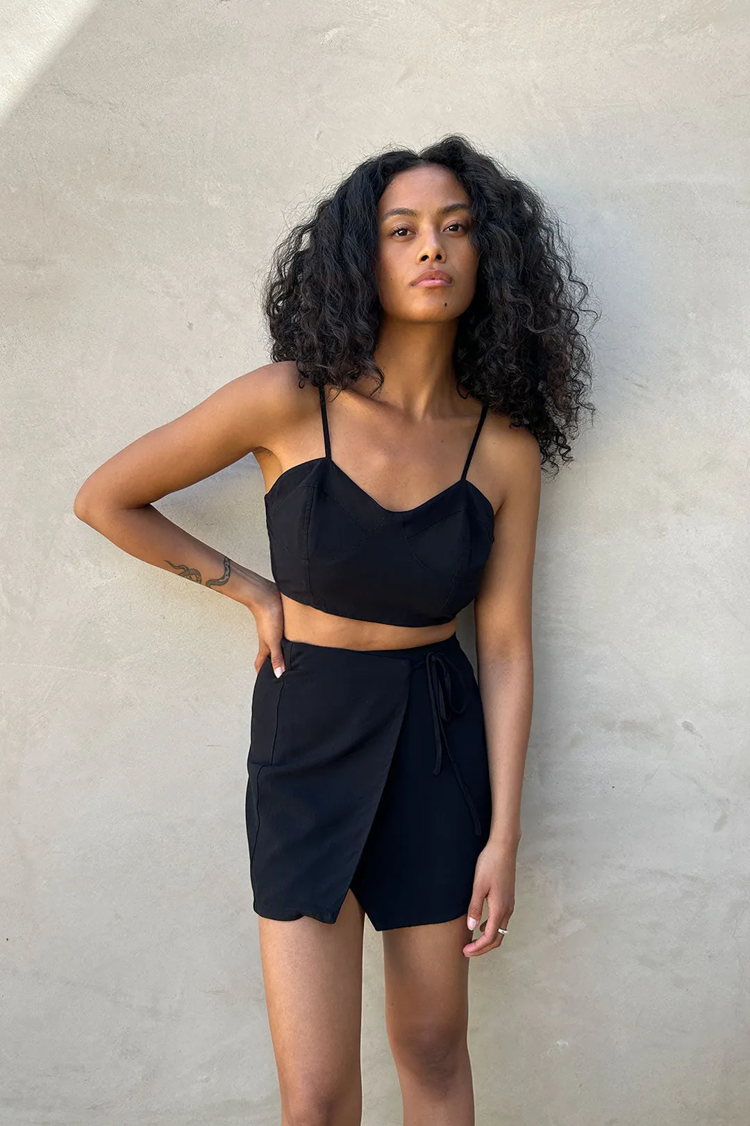CROPPED BUSTIER TANK sold by OAK AND FORT