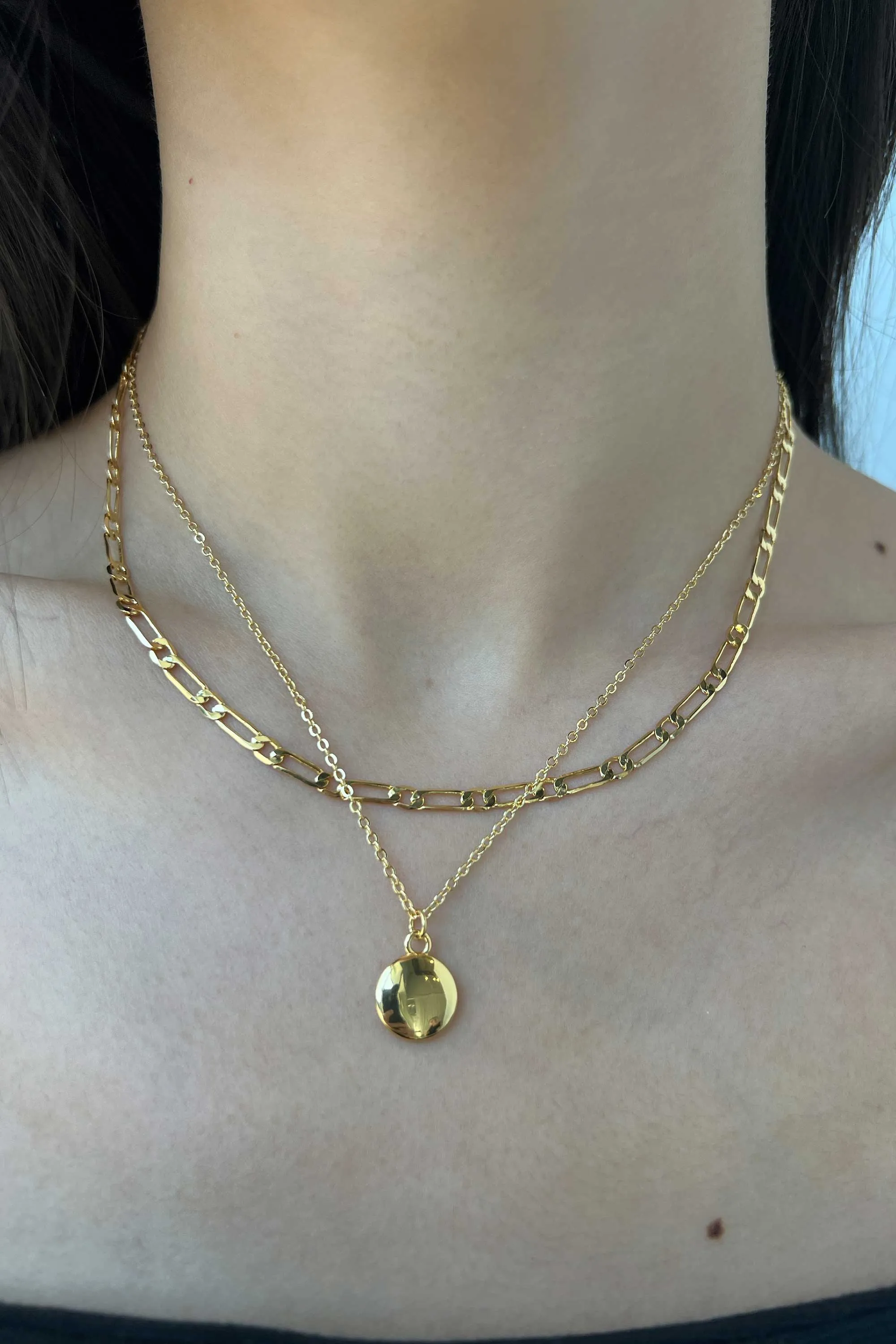 LONG LAYERED NECKLACE sold by OAK AND FORT product image thumbnail 3