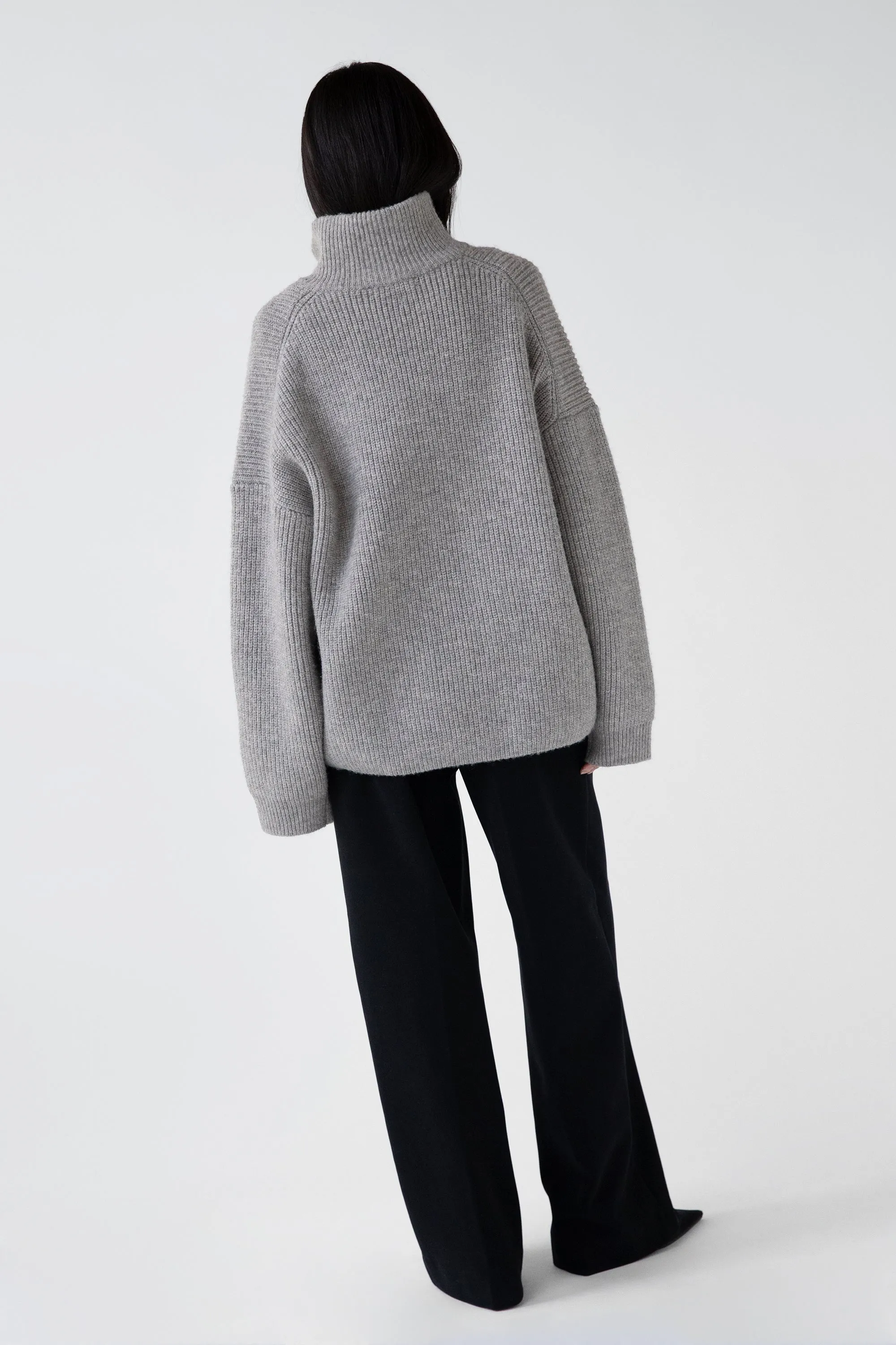 OVERSIZED ZIP-UP CARDIGAN sold by OAK AND FORT product image thumbnail 4