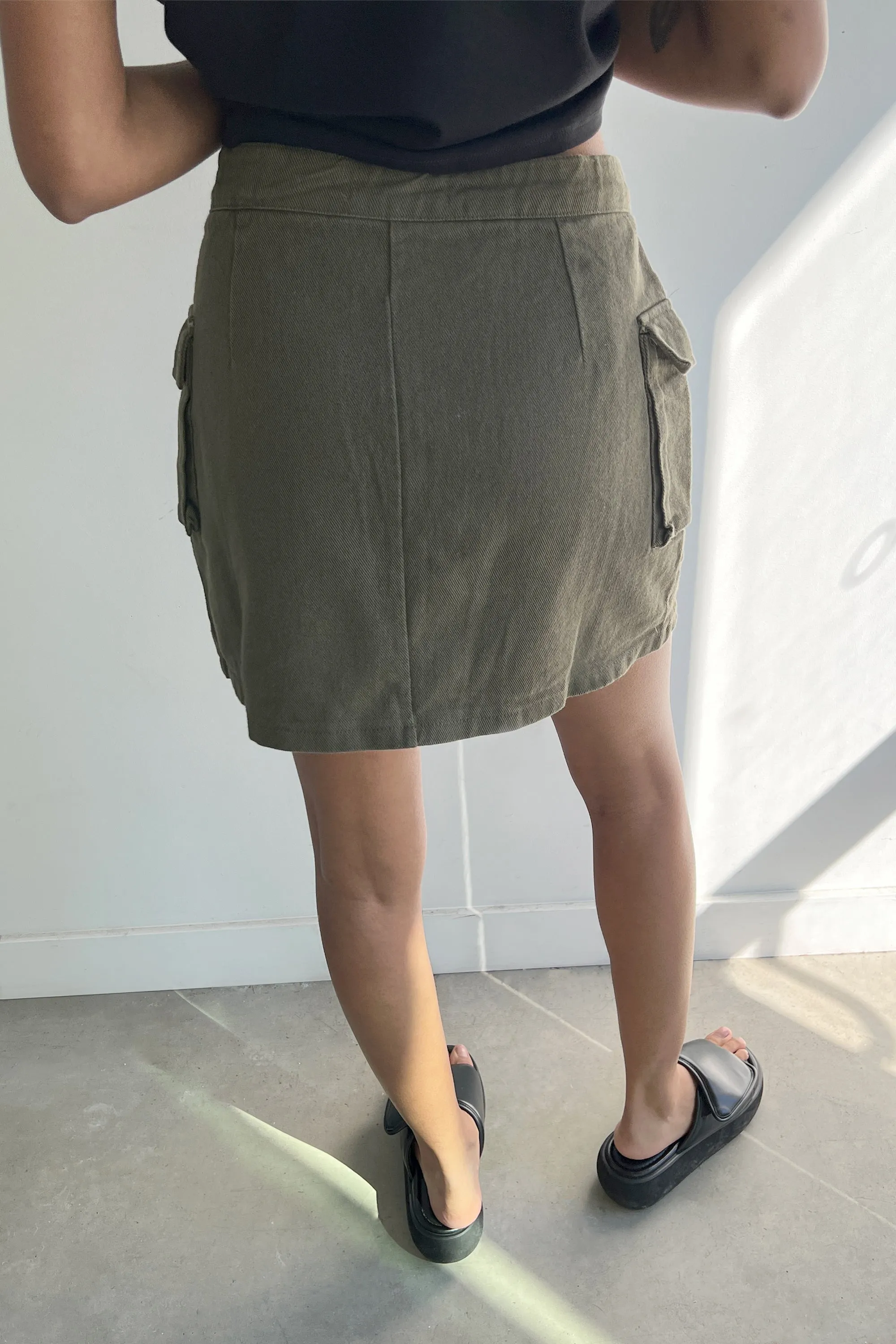 CARGO MINI SKIRT sold by OAK AND FORT product image thumbnail 3