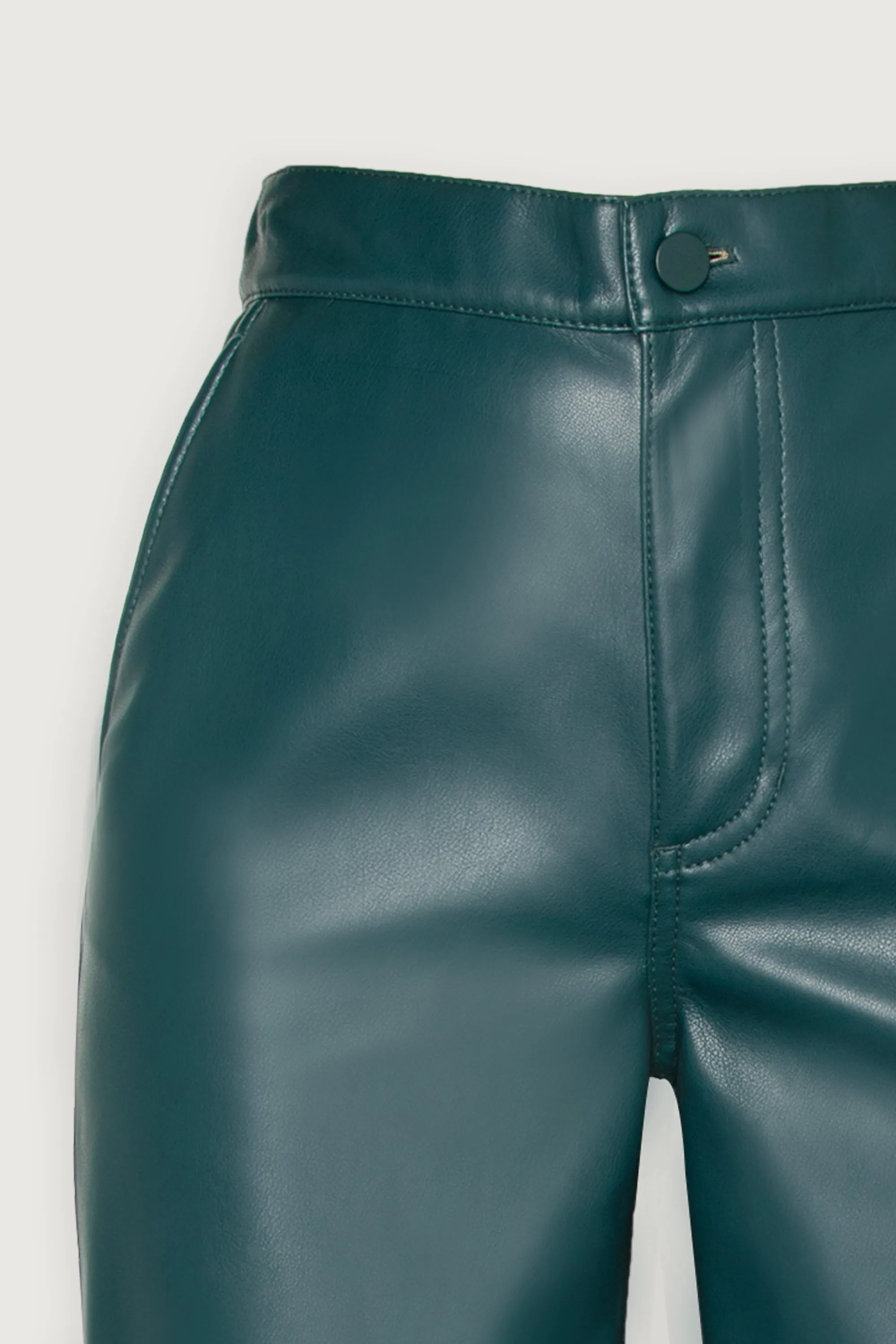 STRAIGHT LEG VEGAN LEATHER PANTS sold by OAK AND FORT product image thumbnail 5