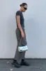 SILVER VINYL SHOULDER BAG sold by OAK AND FORT