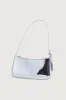SILVER VINYL SHOULDER BAG sold by OAK AND FORT