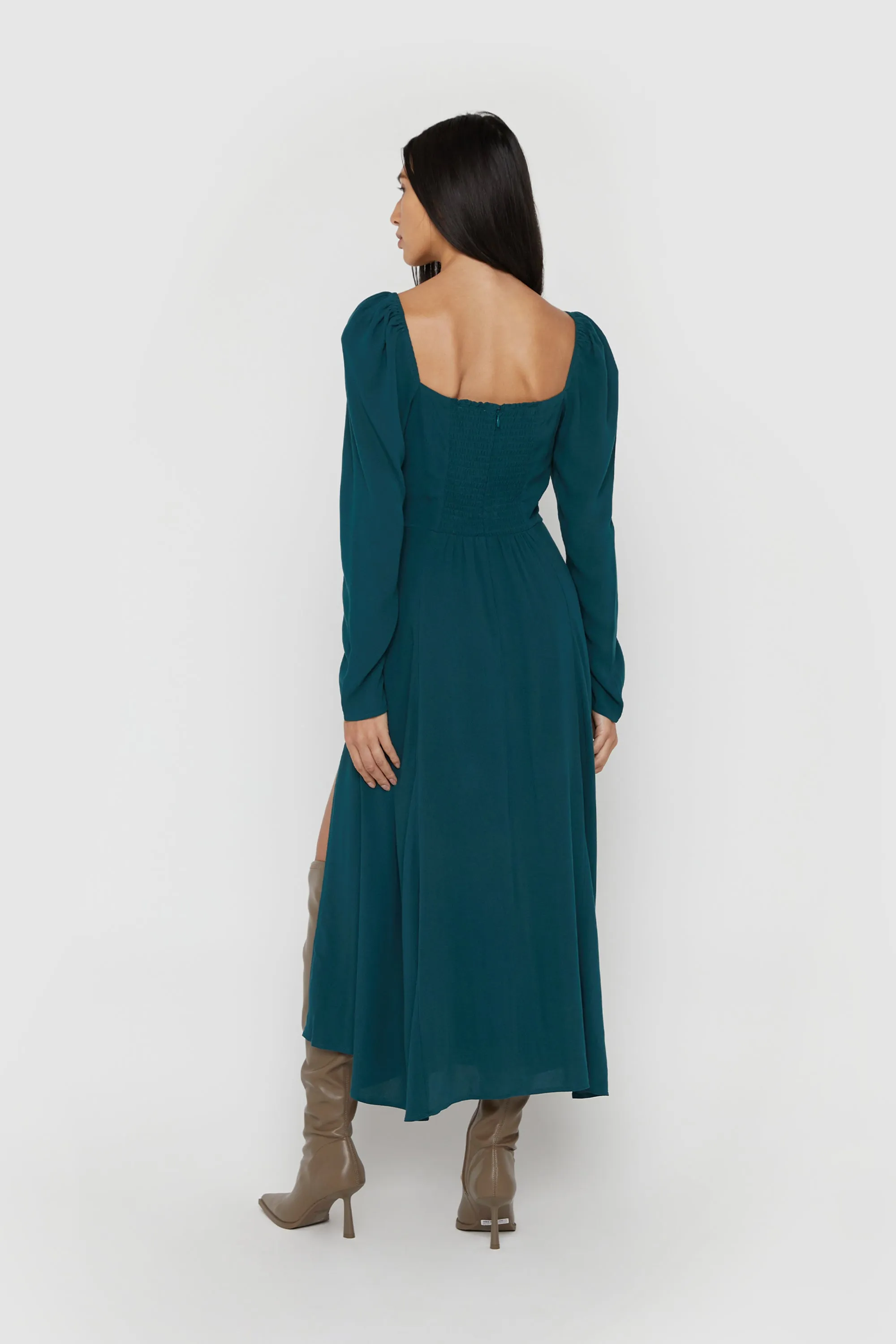 MIDI DRESS WITH SLIT sold by OAK AND FORT product image thumbnail 3
