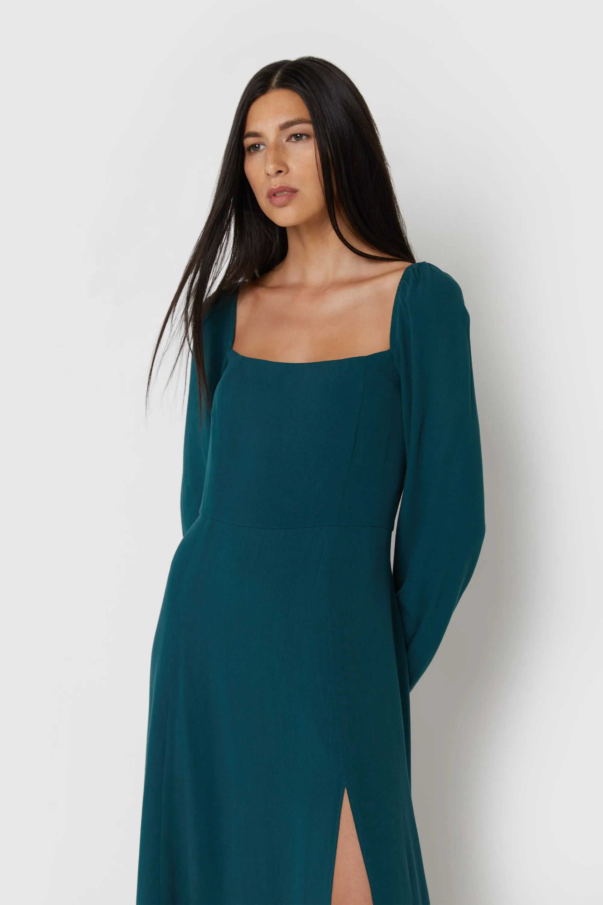MIDI DRESS WITH SLIT sold by OAK AND FORT product image thumbnail 2