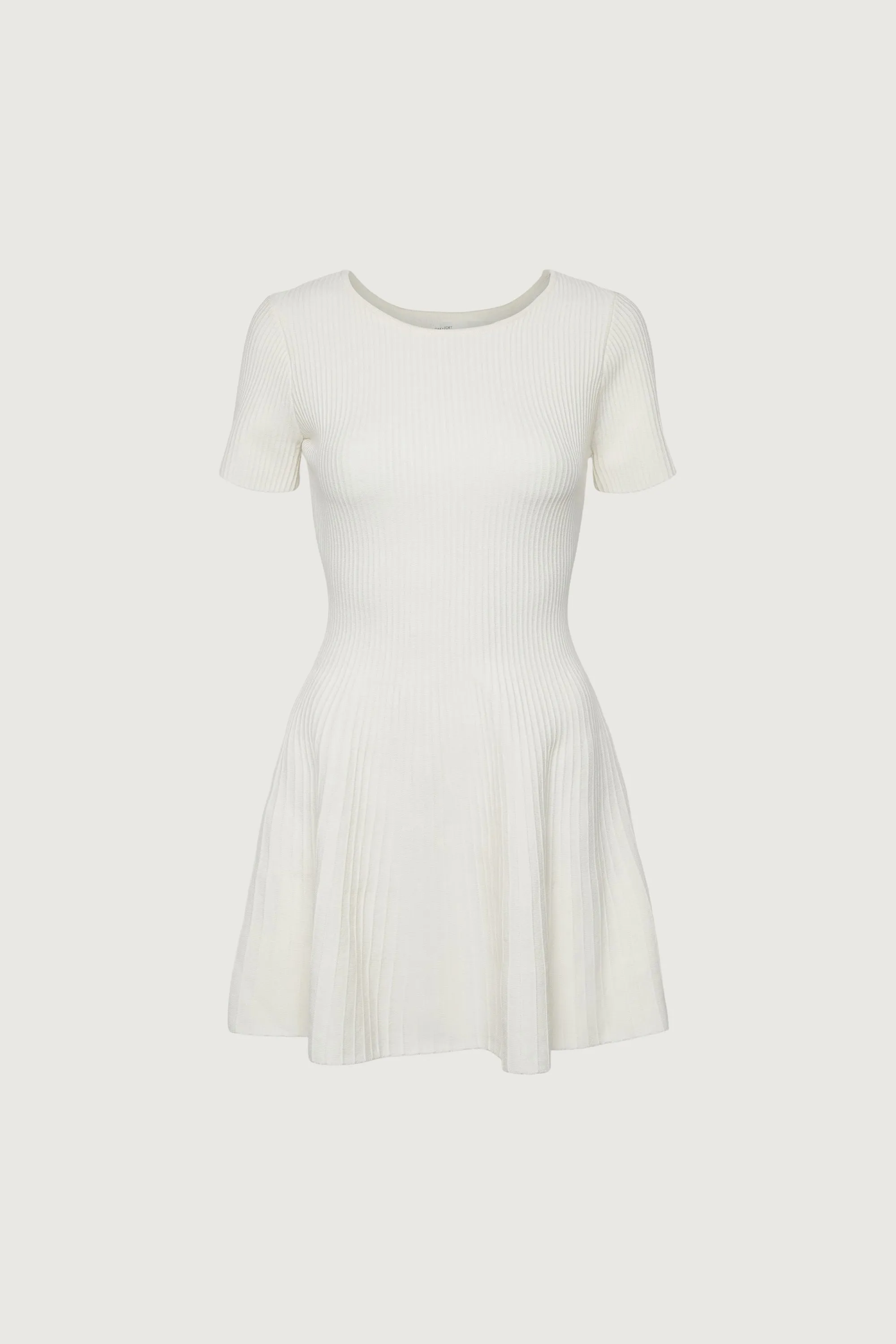 RIBBED SHORT SLEEVE MINI DRESS sold by OAK AND FORT product image thumbnail 5