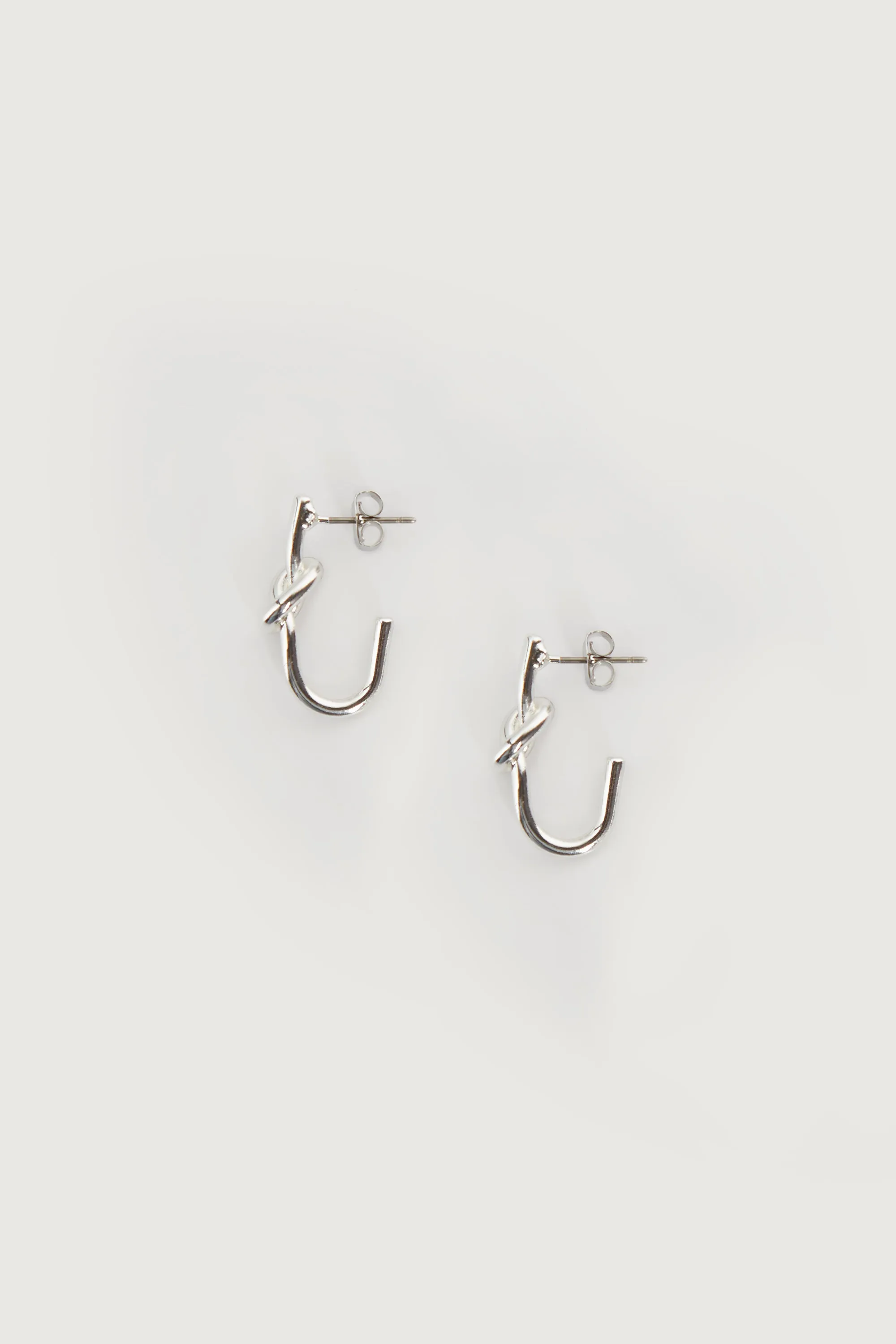 KNOT OPEN HOOP EARRING sold by OAK AND FORT product image thumbnail 5