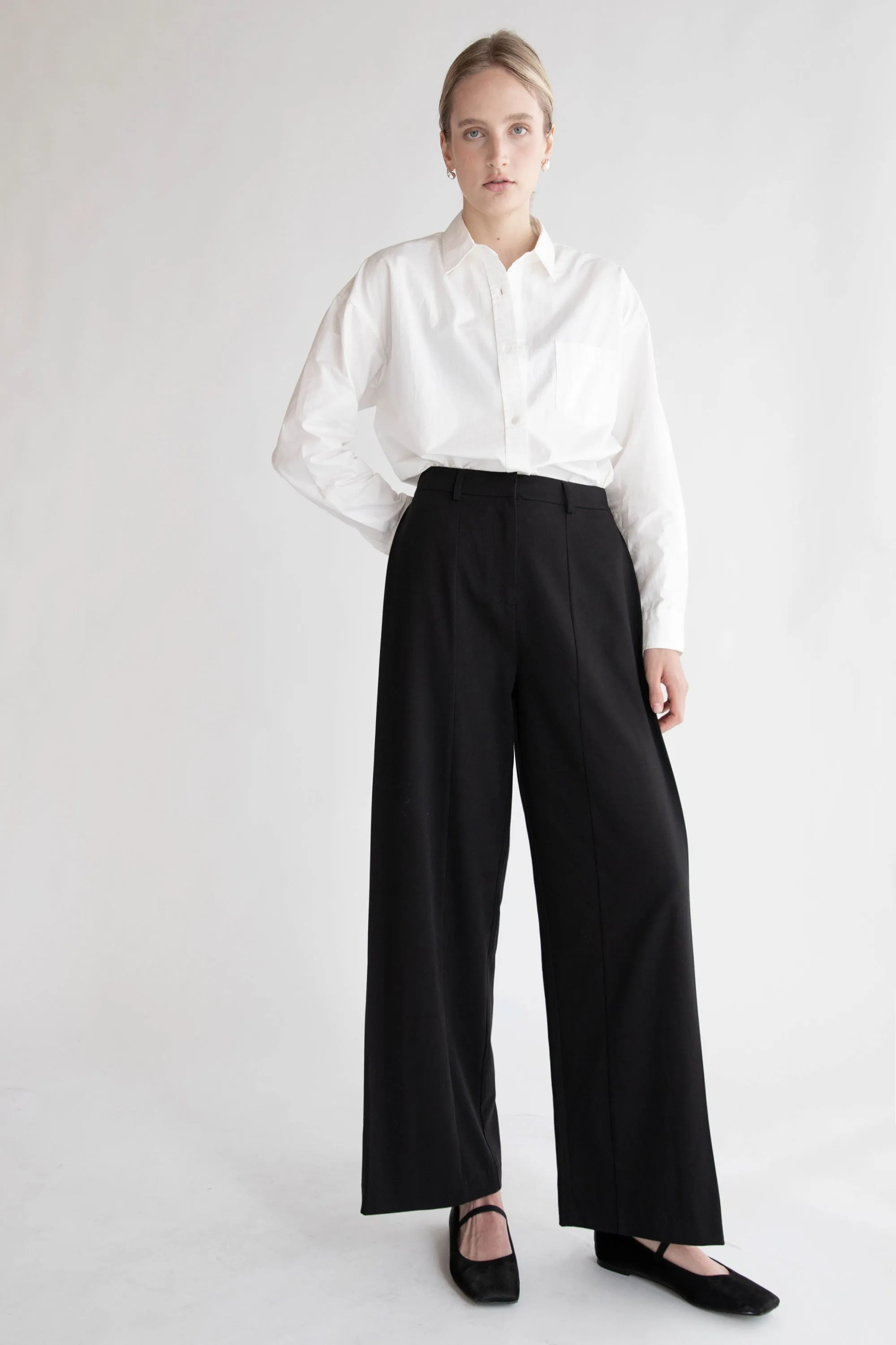 WIDE LEG FLOWY PANT sold by OAK AND FORT product image thumbnail 5