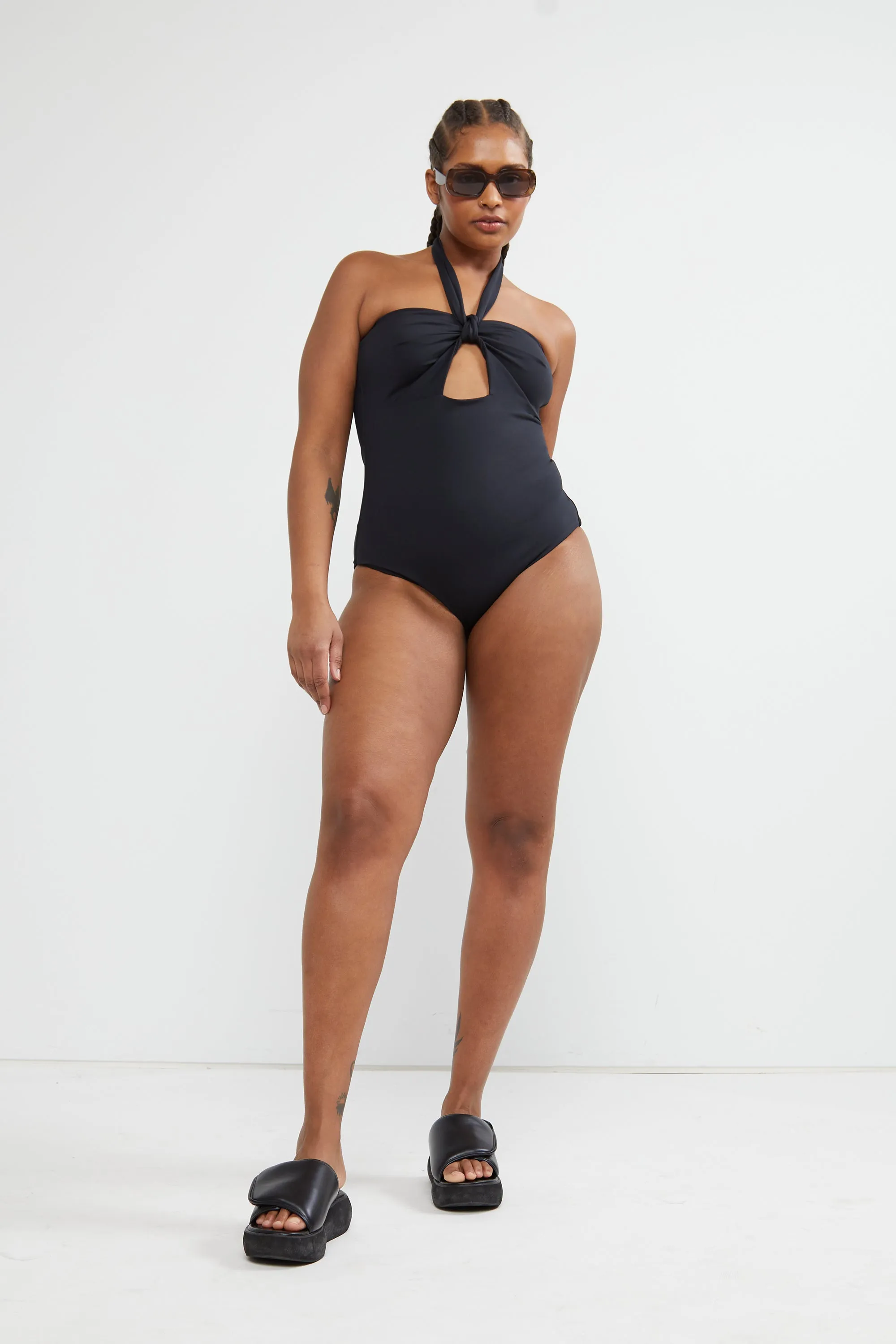 CUTOUT HALTERNECK SWIMSUIT sold by OAK AND FORT product image thumbnail 5