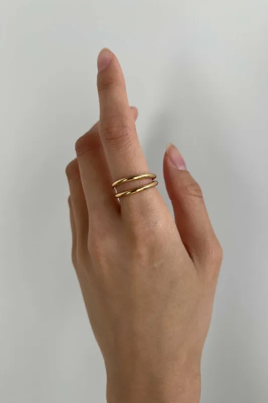 DOUBLE BAND RING sold by OAK AND FORT