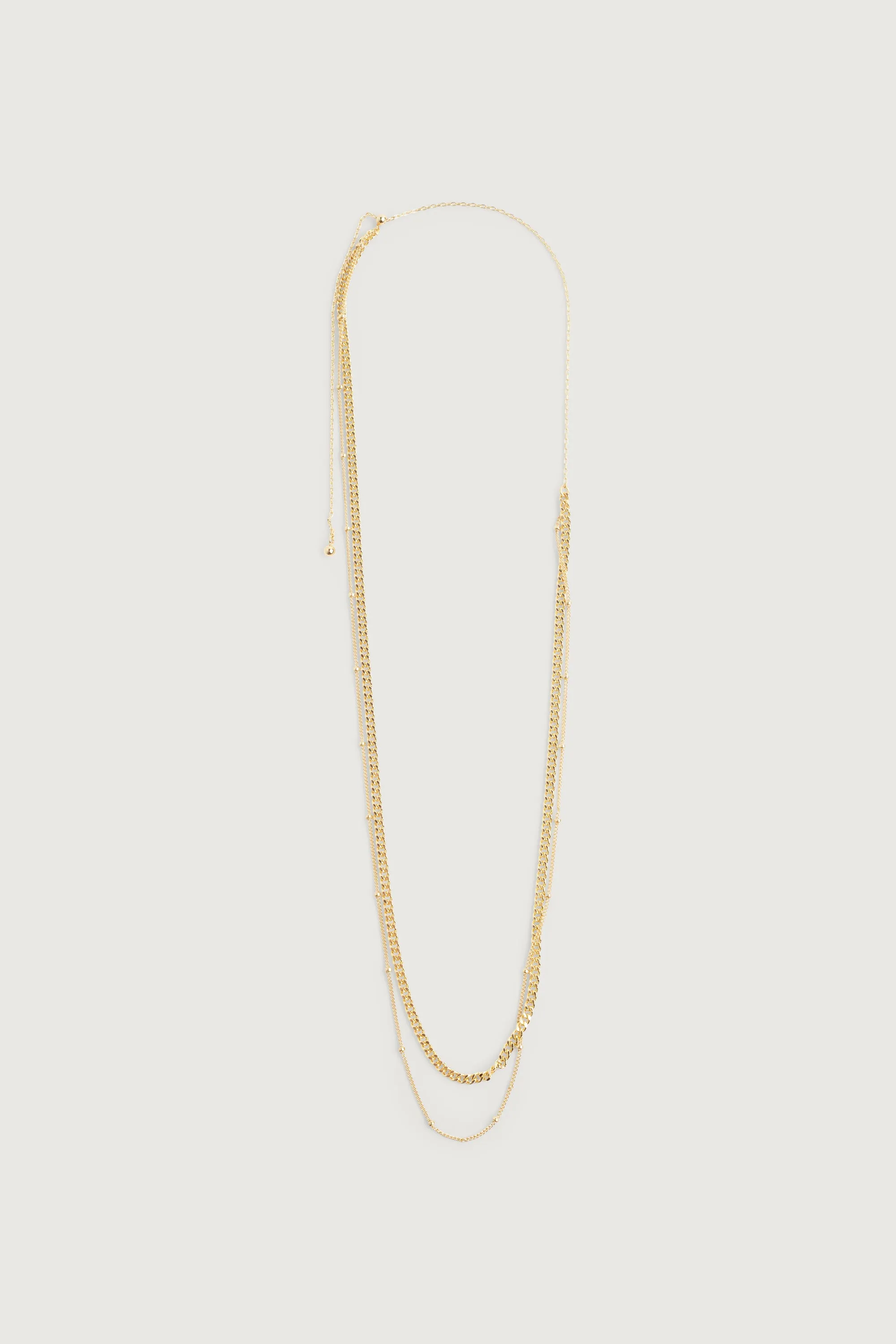 DOUBLE CHAIN NECKLACE sold by OAK AND FORT product image thumbnail 5