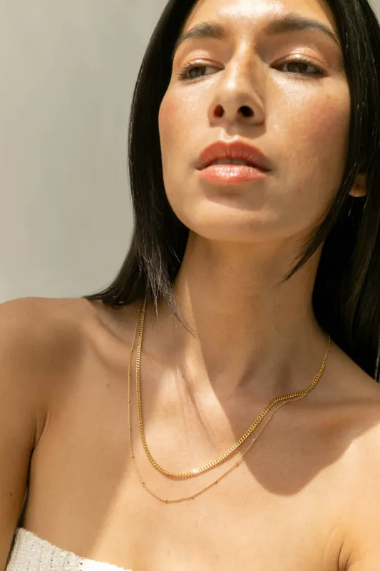 DOUBLE CHAIN NECKLACE sold by OAK AND FORT