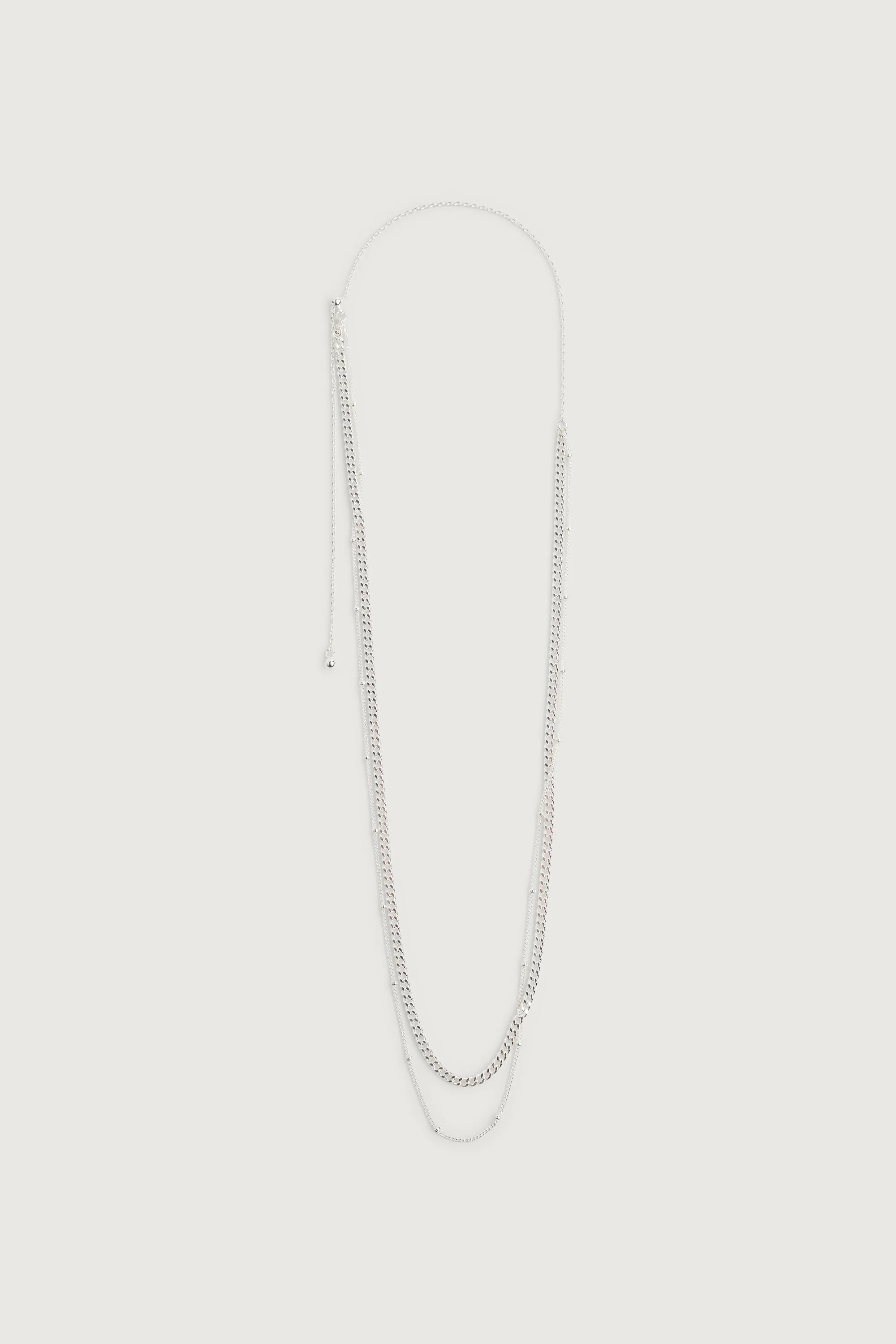 DOUBLE CHAIN NECKLACE sold by OAK AND FORT product image thumbnail 4