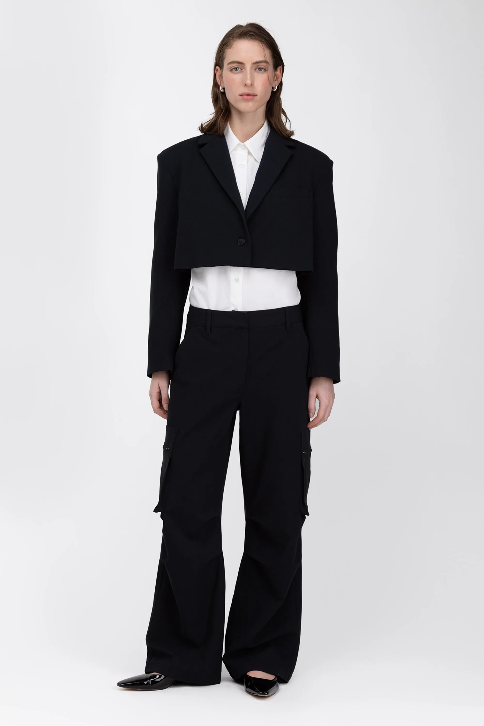 CROPPED BLAZER sold by OAK AND FORT product image thumbnail 3
