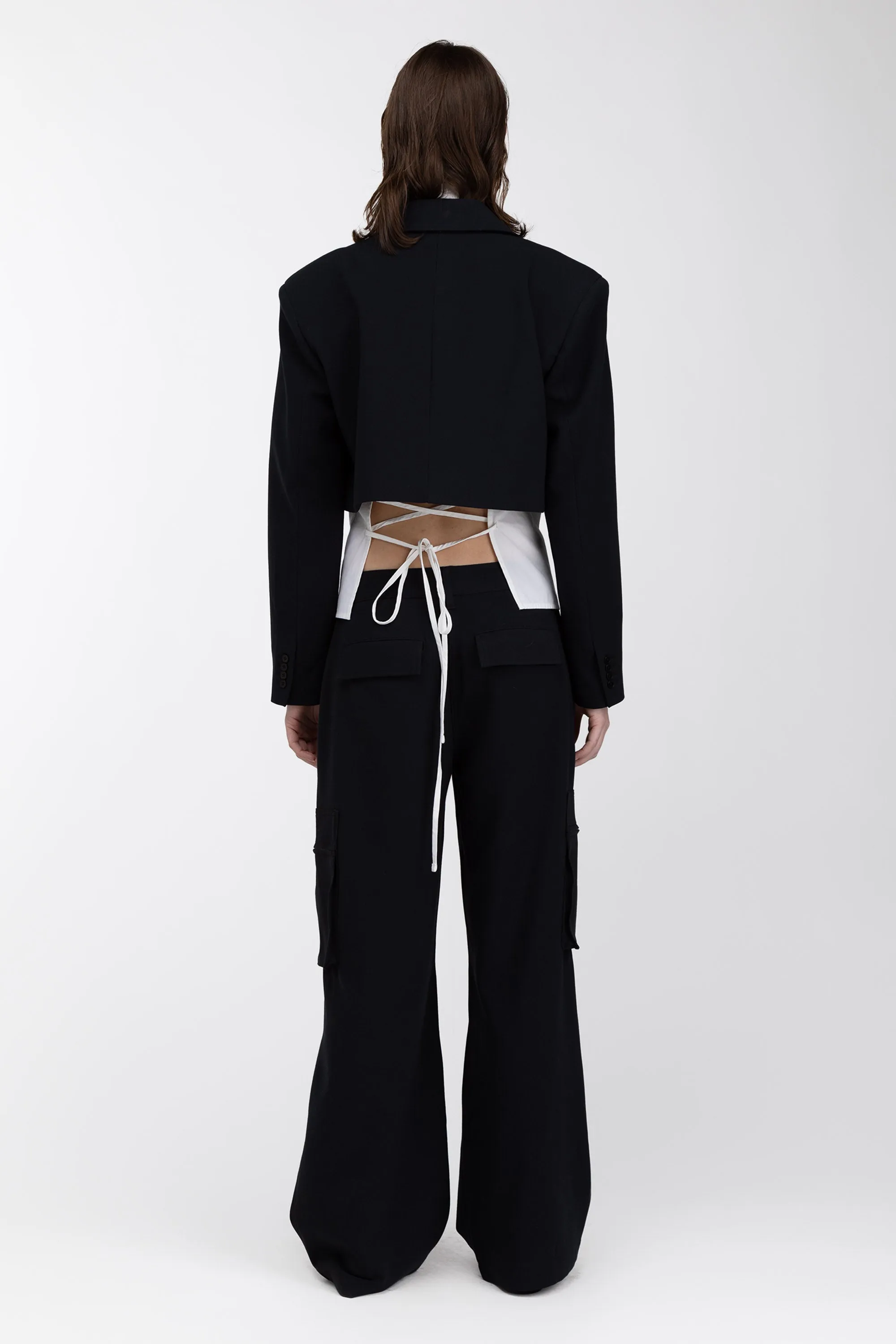 CROPPED BLAZER sold by OAK AND FORT product image thumbnail 4