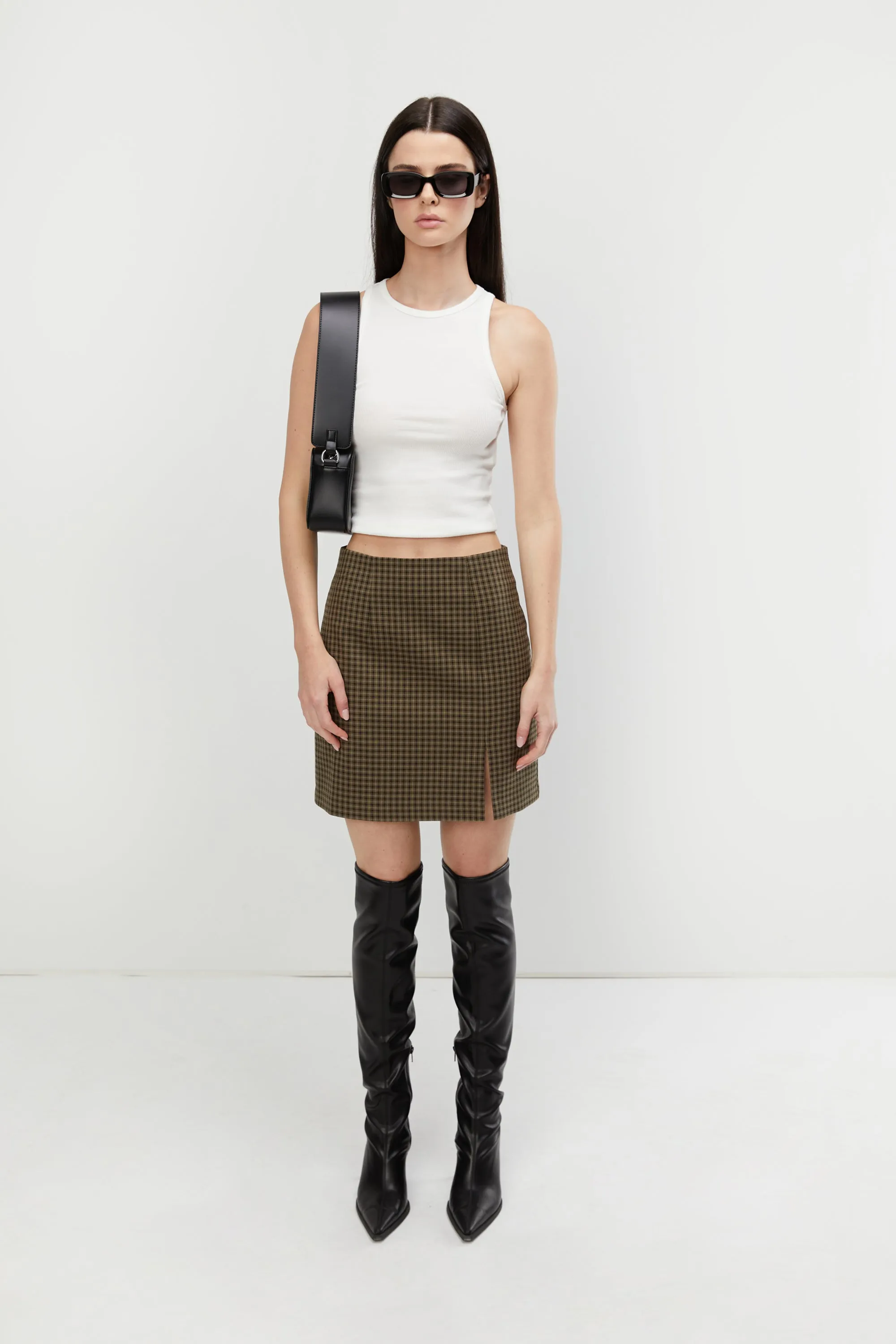 PLAID MINI SKIRT sold by OAK AND FORT product image thumbnail 5