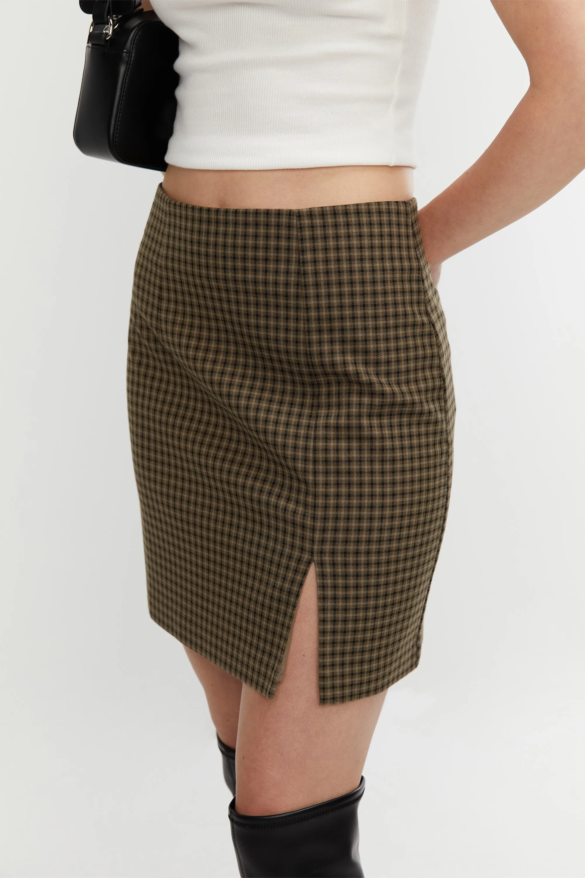 PLAID MINI SKIRT sold by OAK AND FORT product image thumbnail 2