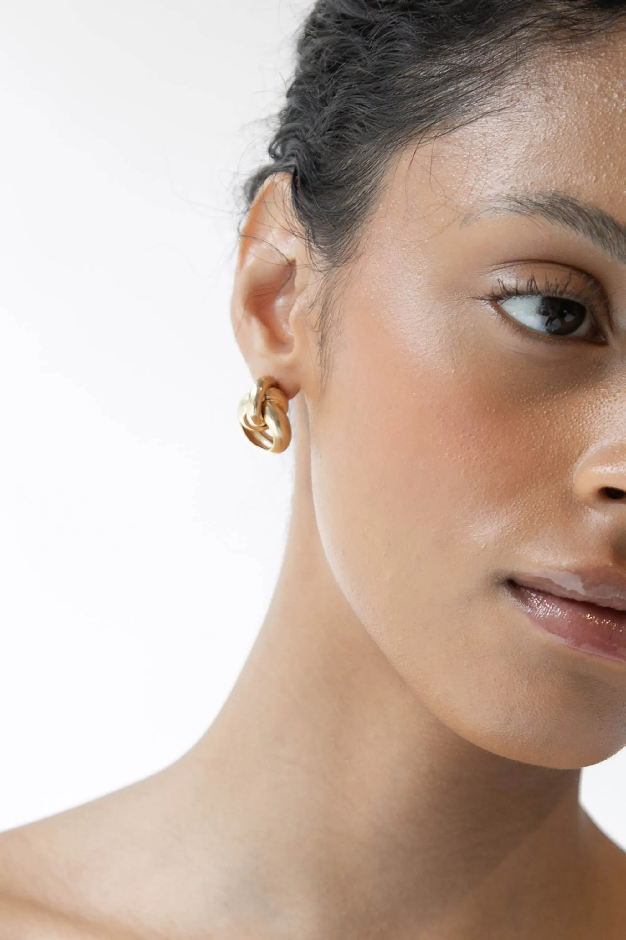 KNOT HOOP EARRING sold by OAK AND FORT product image thumbnail 2