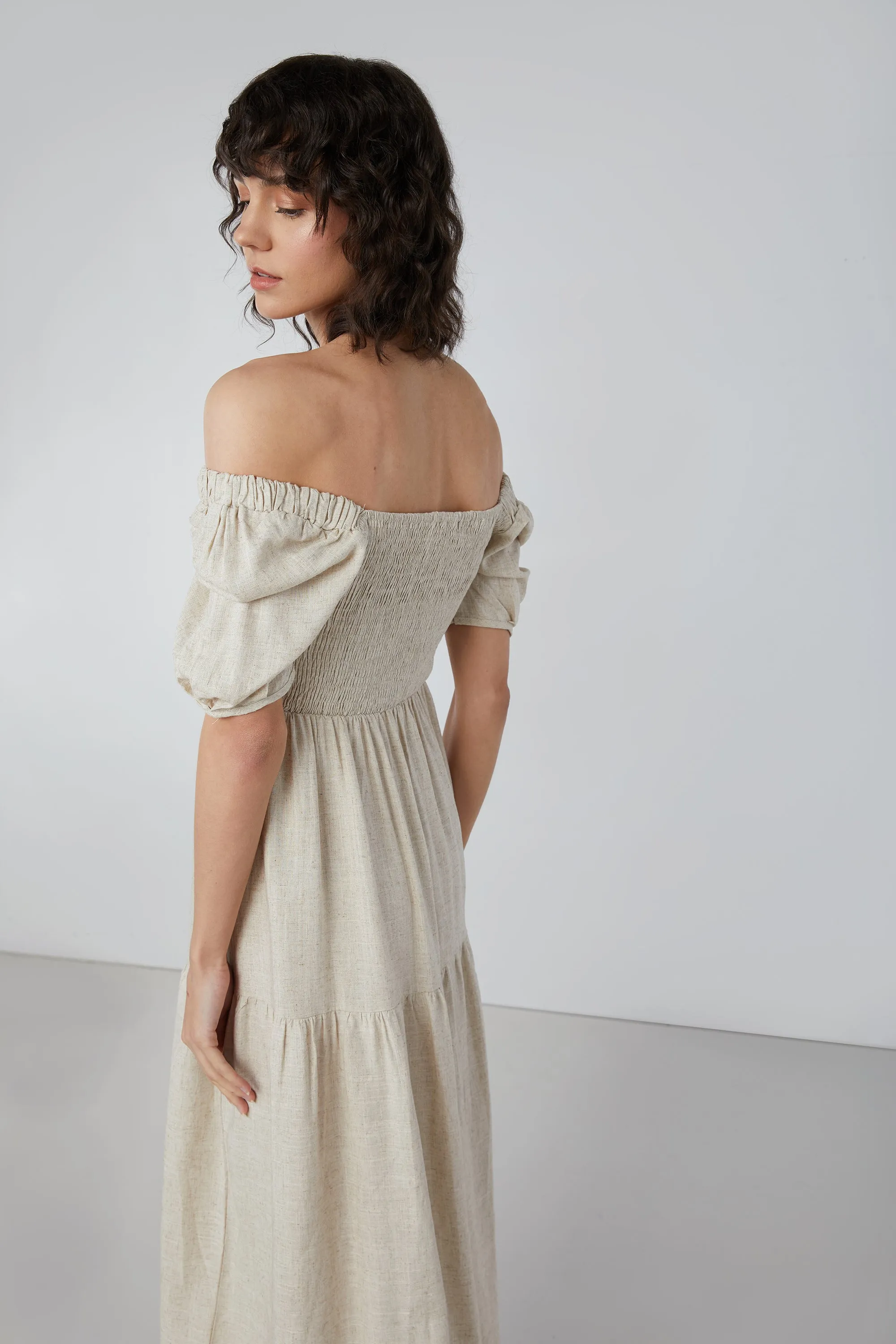 SMOCKED TIERED DRESS sold by OAK AND FORT product image thumbnail 2