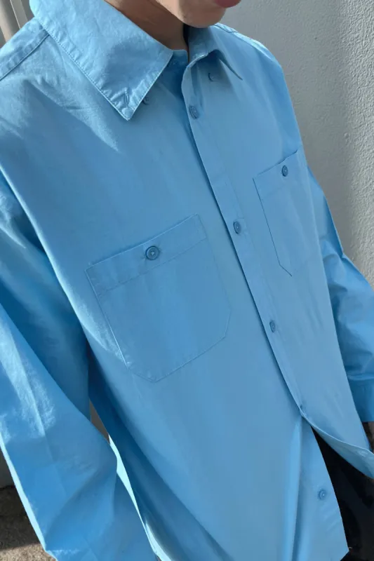 COTTON POPLIN SHIRT made by OAK AND FORT