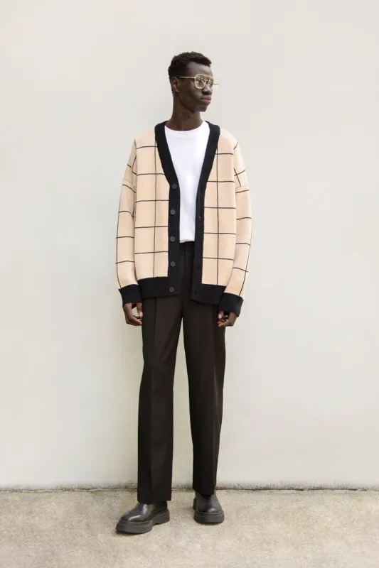 GRID CARDIGAN sold by OAK AND FORT