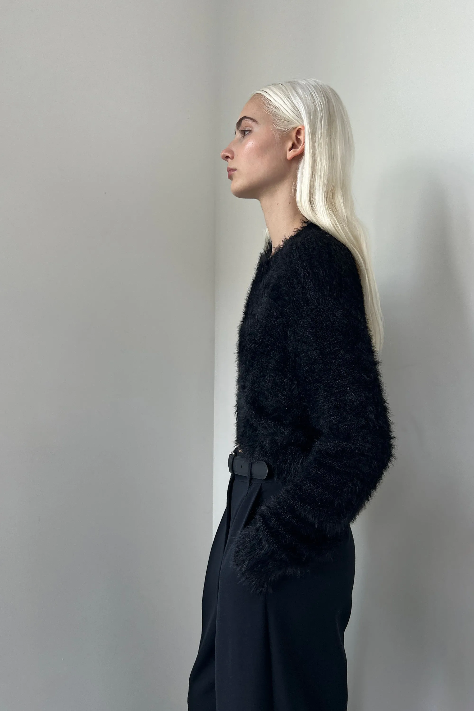 CROPPED ASYMMETRICAL CARDIGAN sold by OAK AND FORT product image thumbnail 4