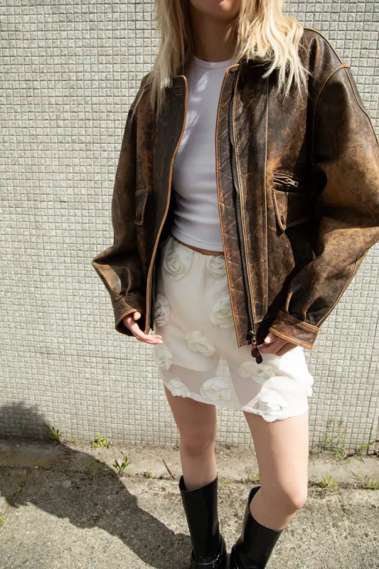 TULLE MINI SKIRT WITH ROSETTES sold by OAK AND FORT