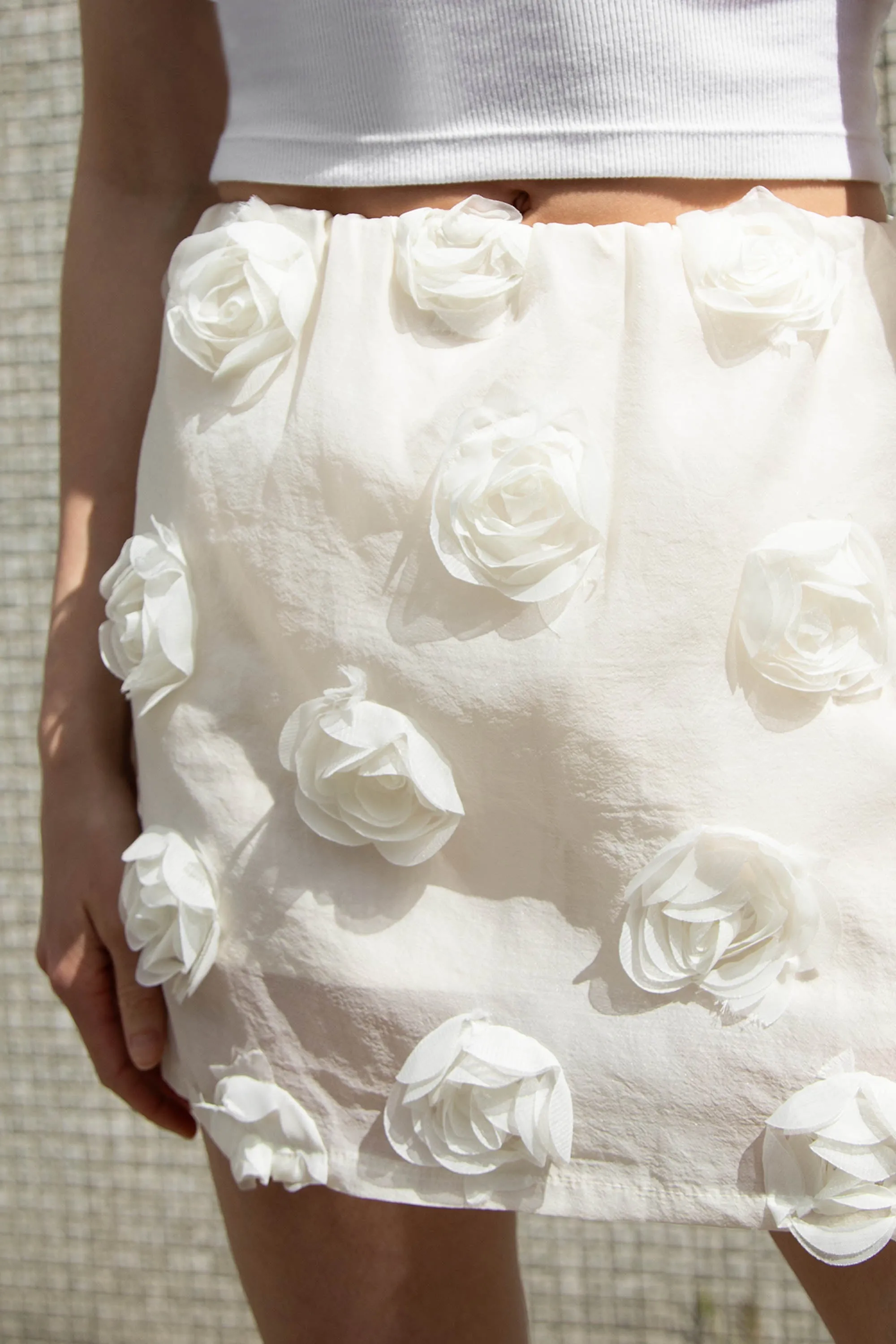 TULLE MINI SKIRT WITH ROSETTES sold by OAK AND FORT product image thumbnail 2