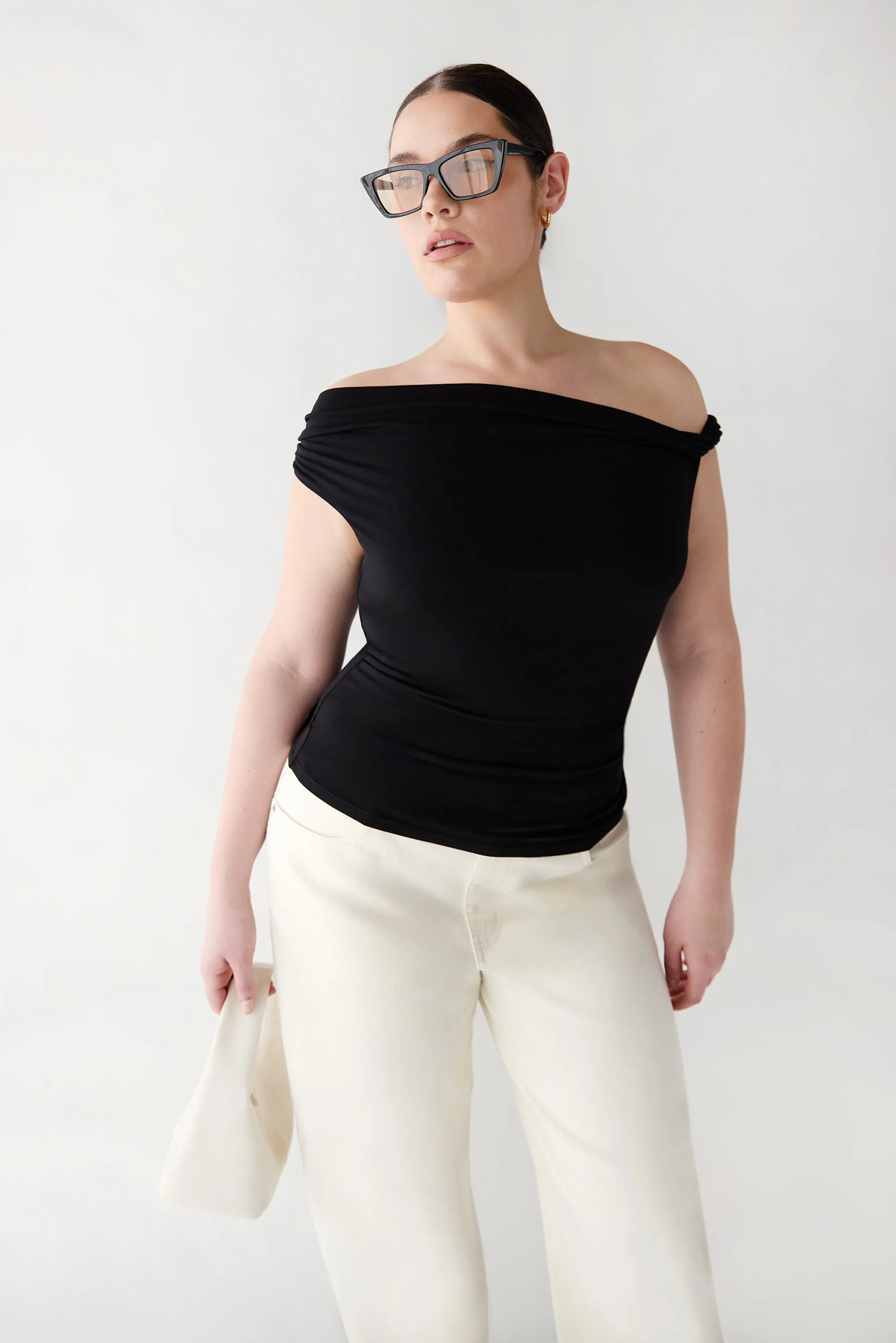 OFF SHOULDER KNIT TOP sold by OAK AND FORT product image thumbnail 5