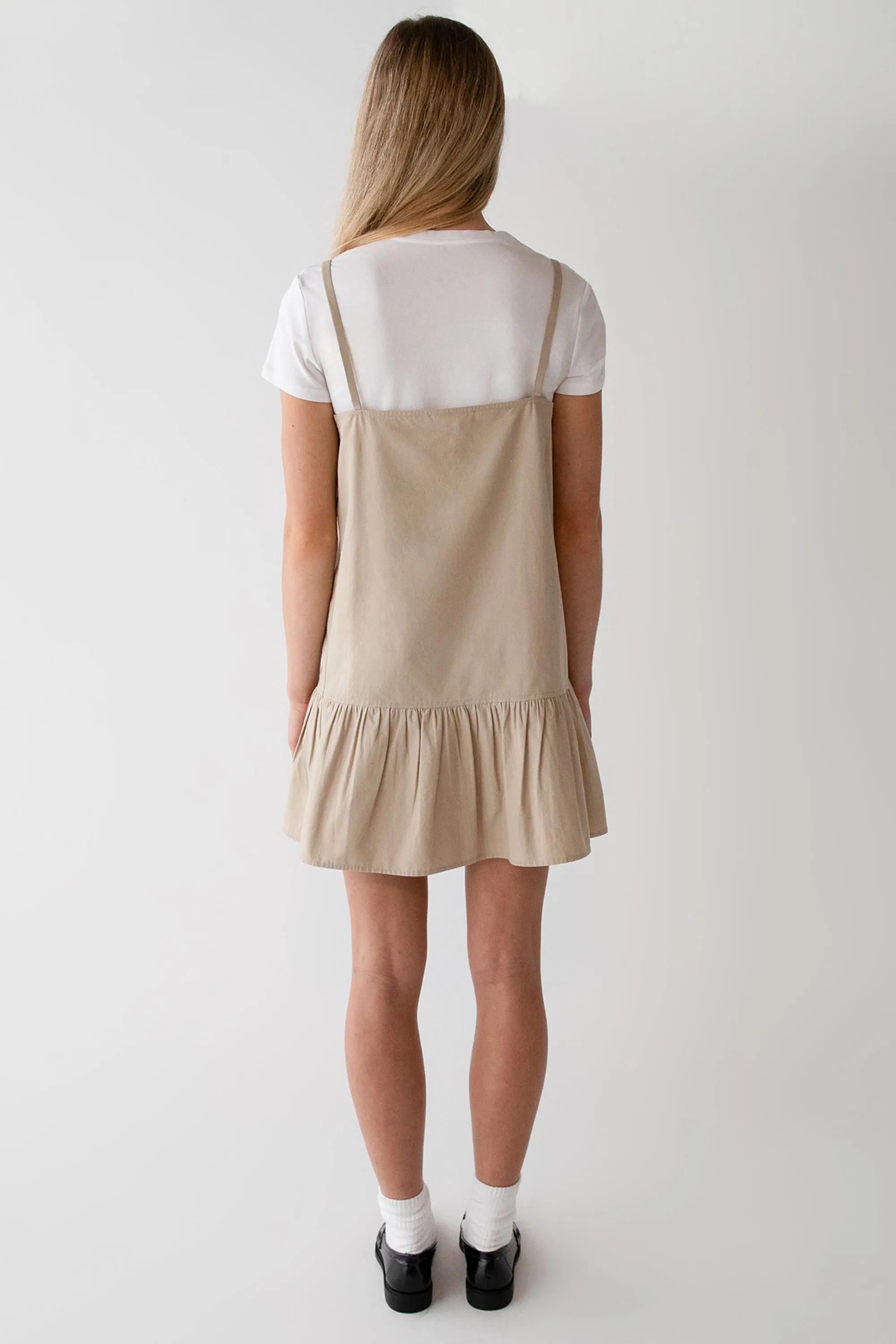 POPLIN MINI DRESS WITH BOW DETAILS sold by OAK AND FORT product image thumbnail 4