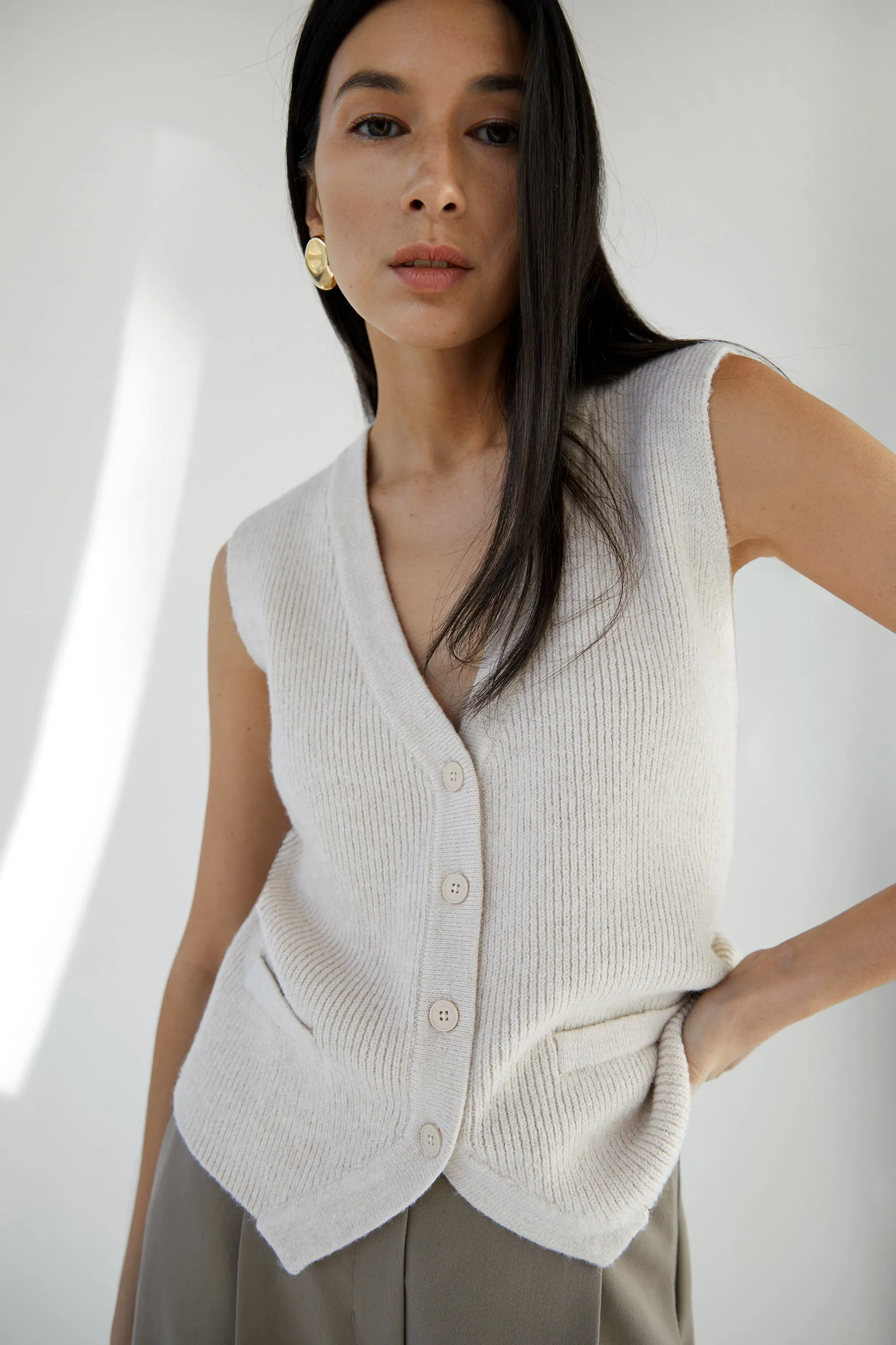 VEST CARDIGAN sold by OAK AND FORT