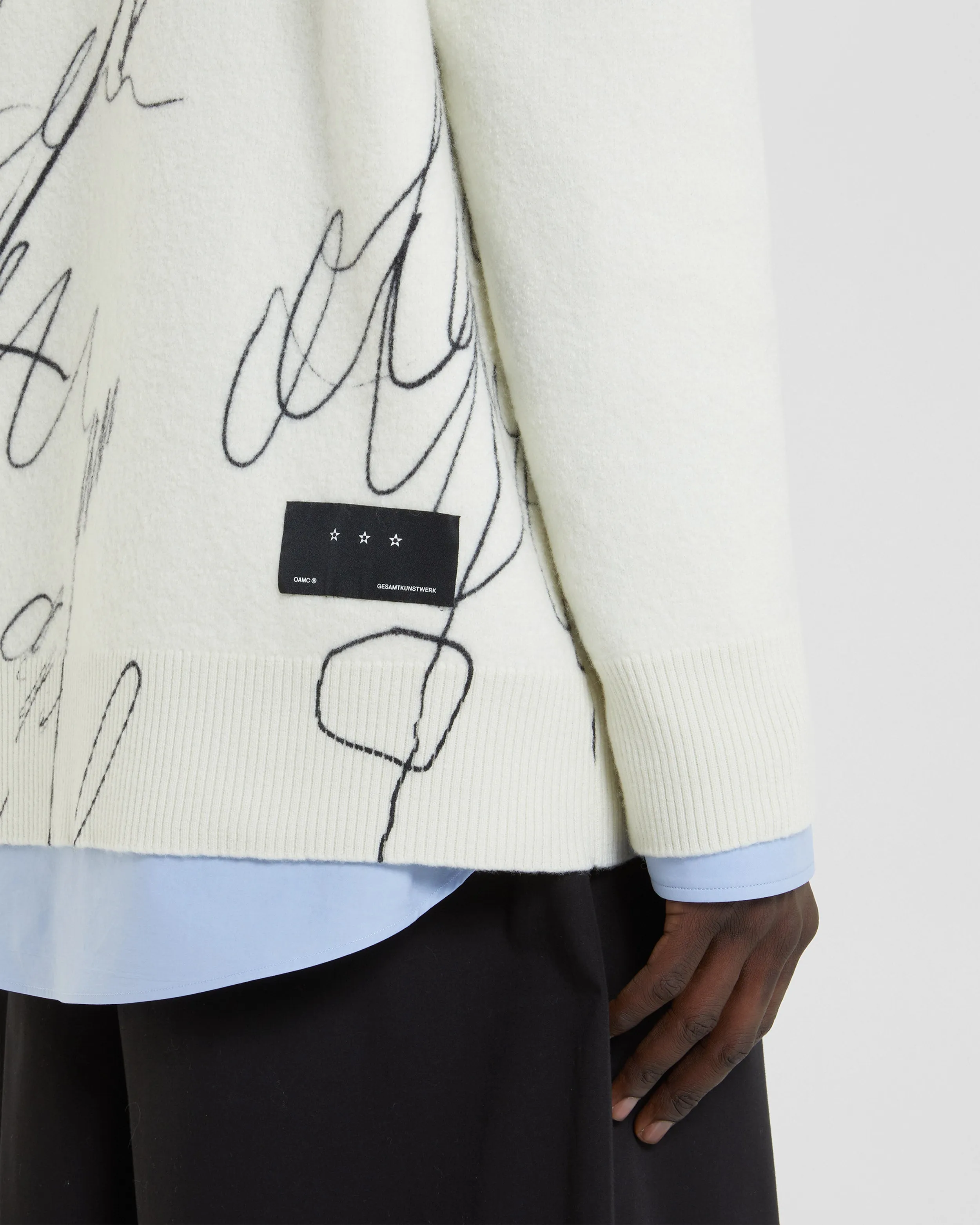 SCRIBBLE CREWNECK sold by Oamc product image thumbnail 5