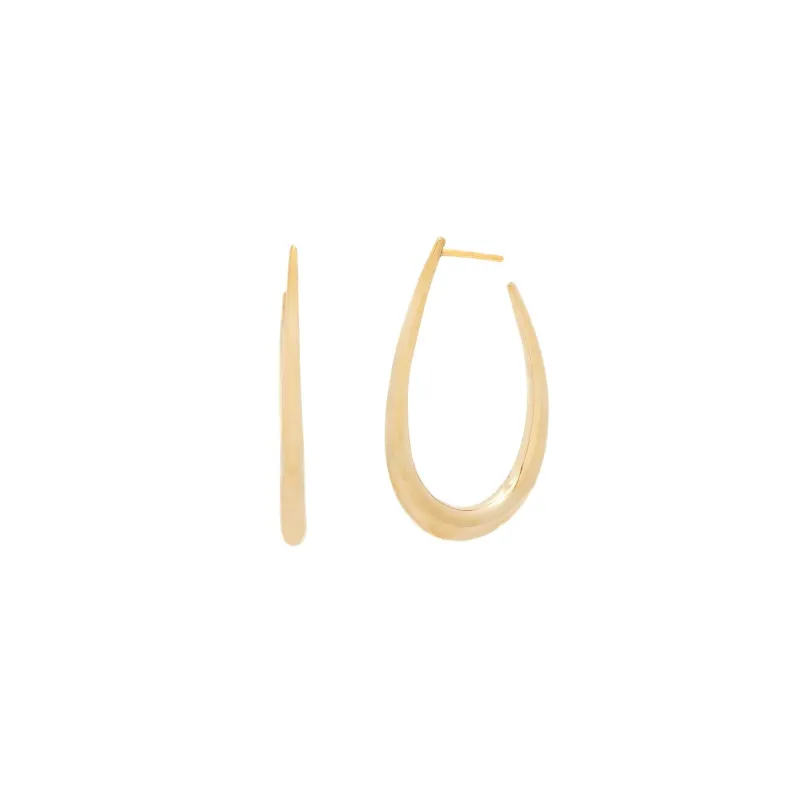 Drop Hoop Earrings made by Obakki