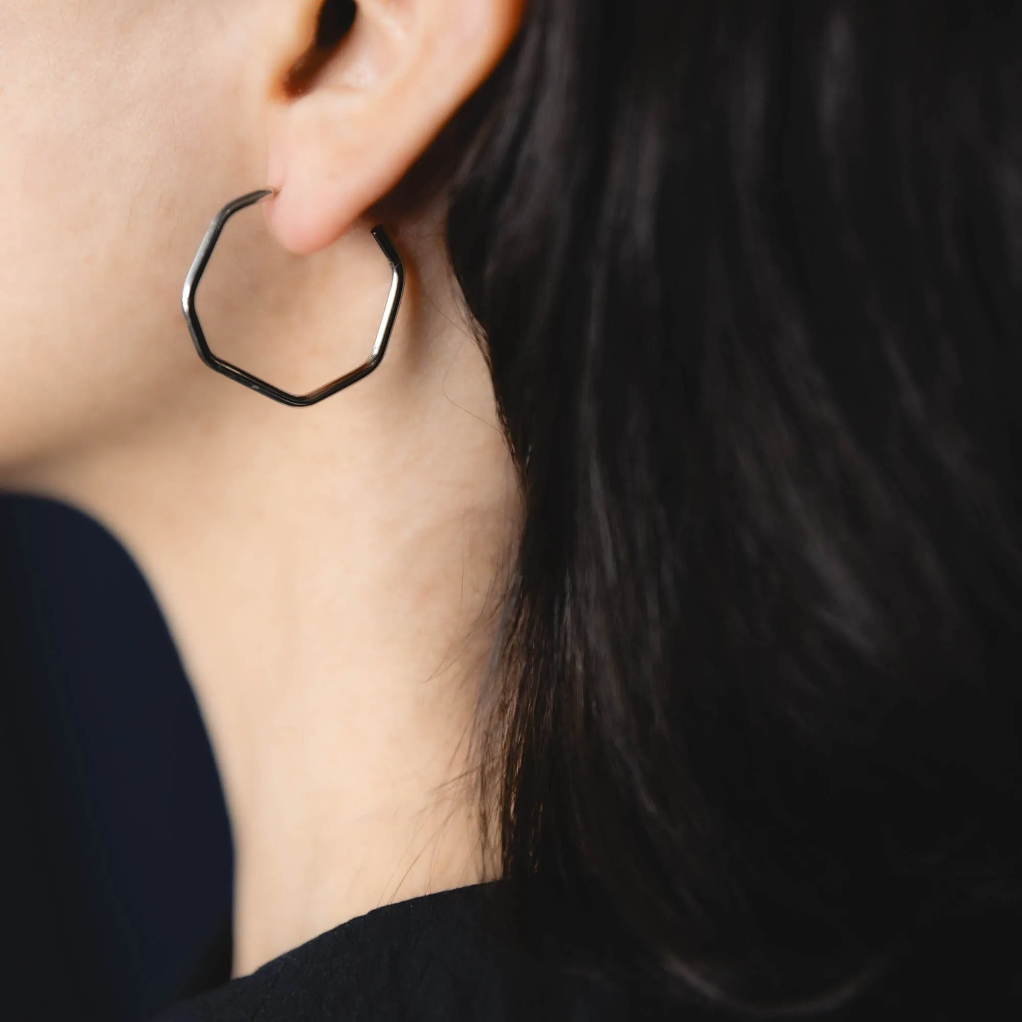 Hexagon Earrings | Small sold by Obakki product image thumbnail 5